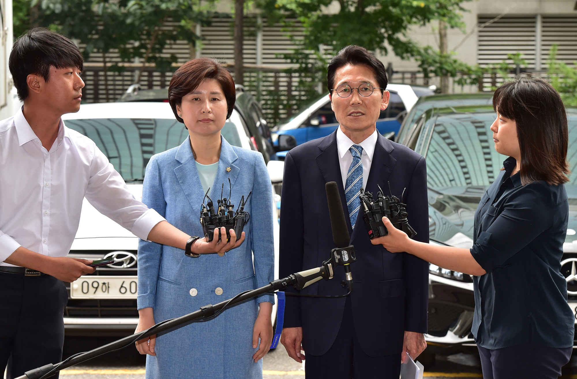 패스트트랙충돌;백혜련의원;윤소하의원;국회의원경찰서출석