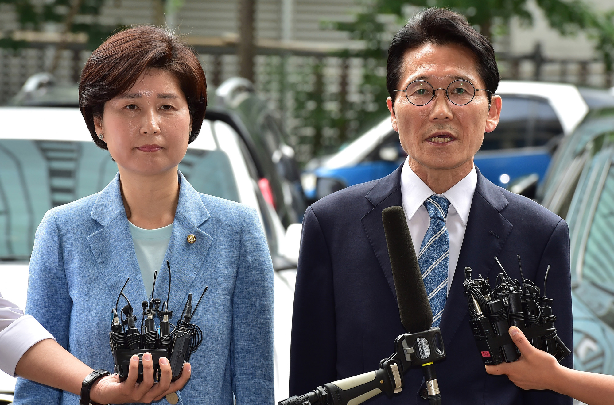 패스트트랙충돌;백혜련의원;윤소하의원;국회의원경찰서출석