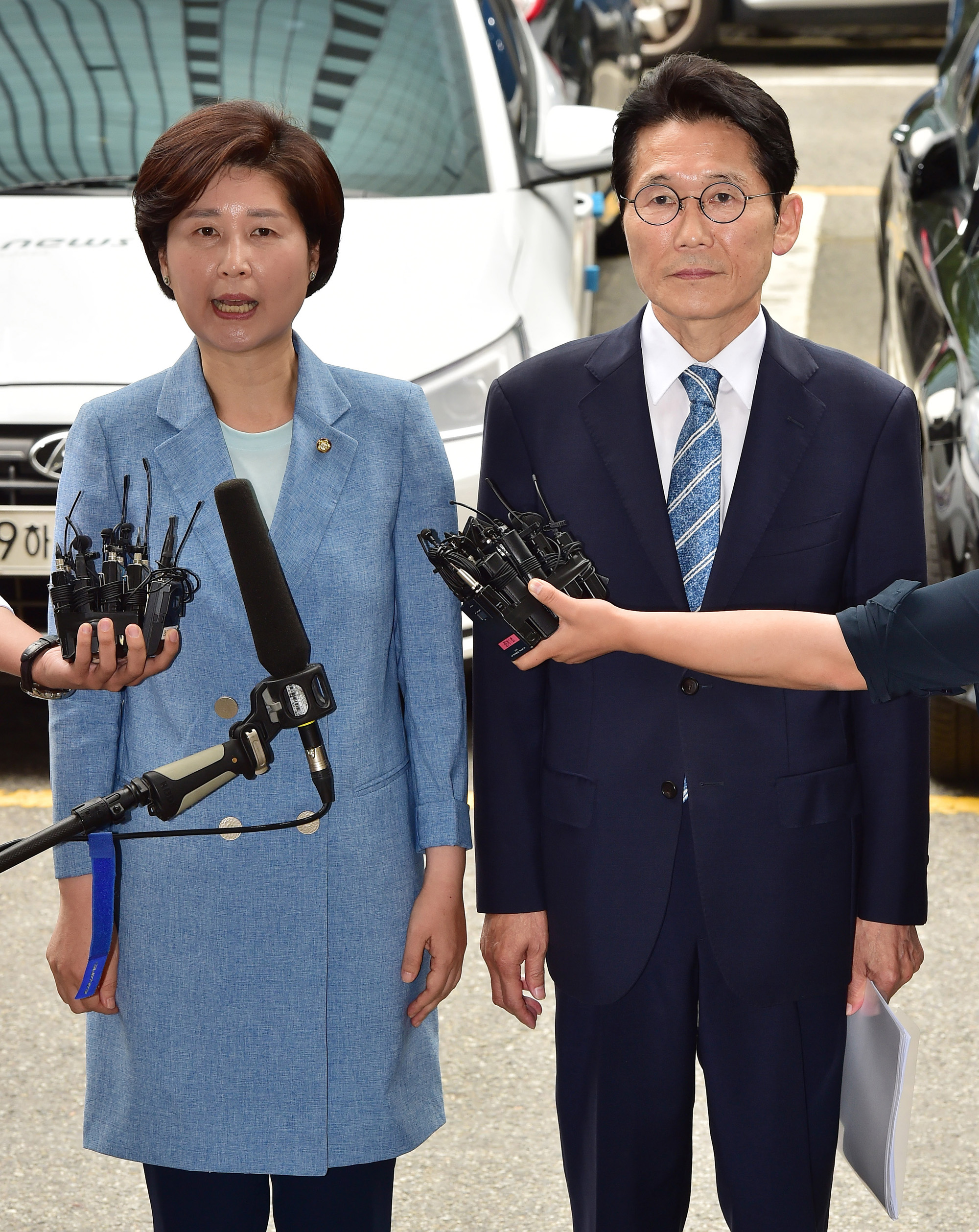 패스트트랙충돌;백혜련의원;윤소하의원;국회의원경찰서출석