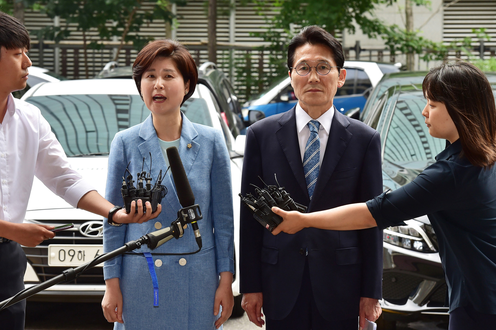 패스트트랙충돌;백혜련의원;윤소하의원;국회의원경찰서출석