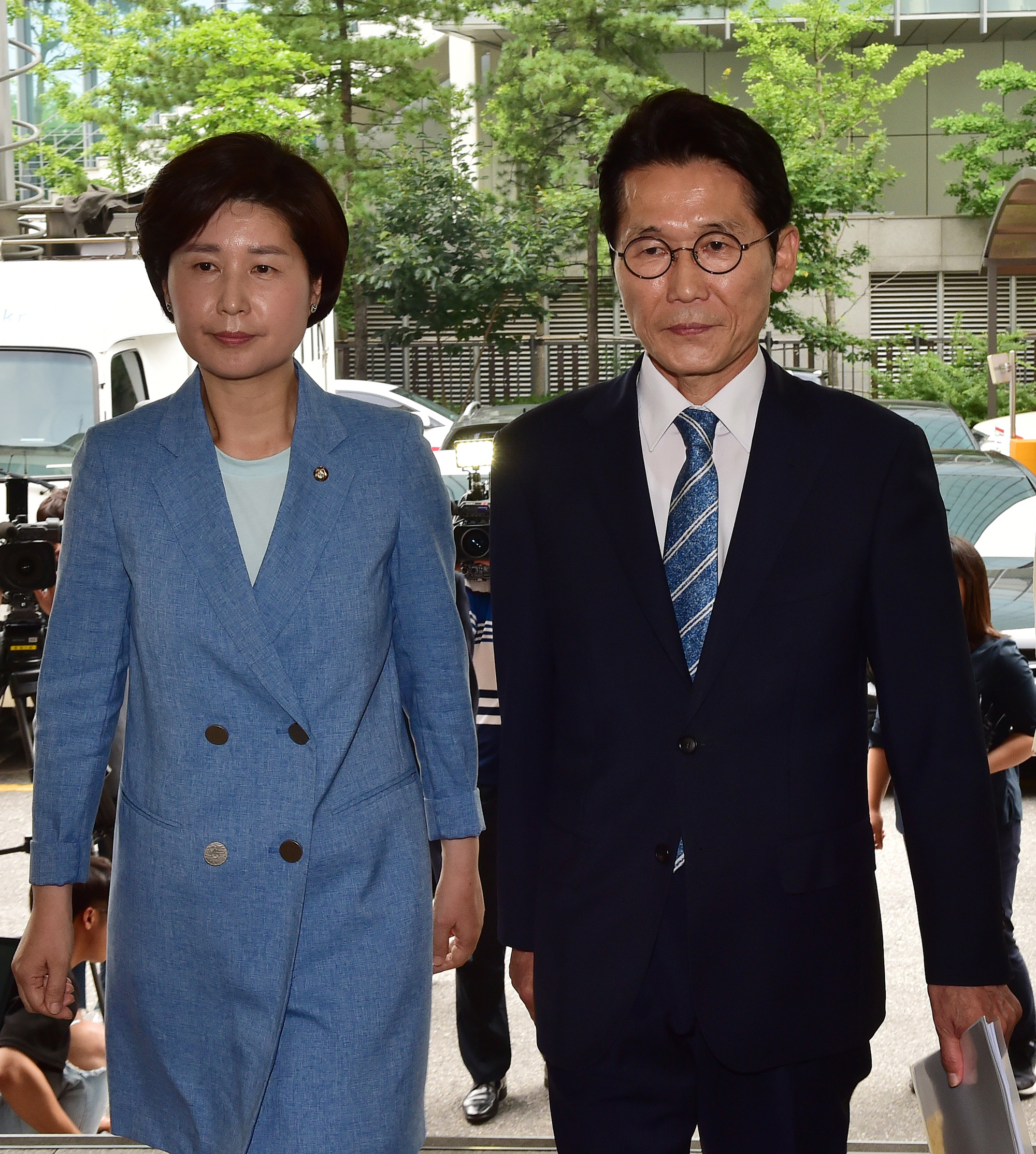 패스트트랙충돌;백혜련의원;윤소하의원;국회의원경찰서출석