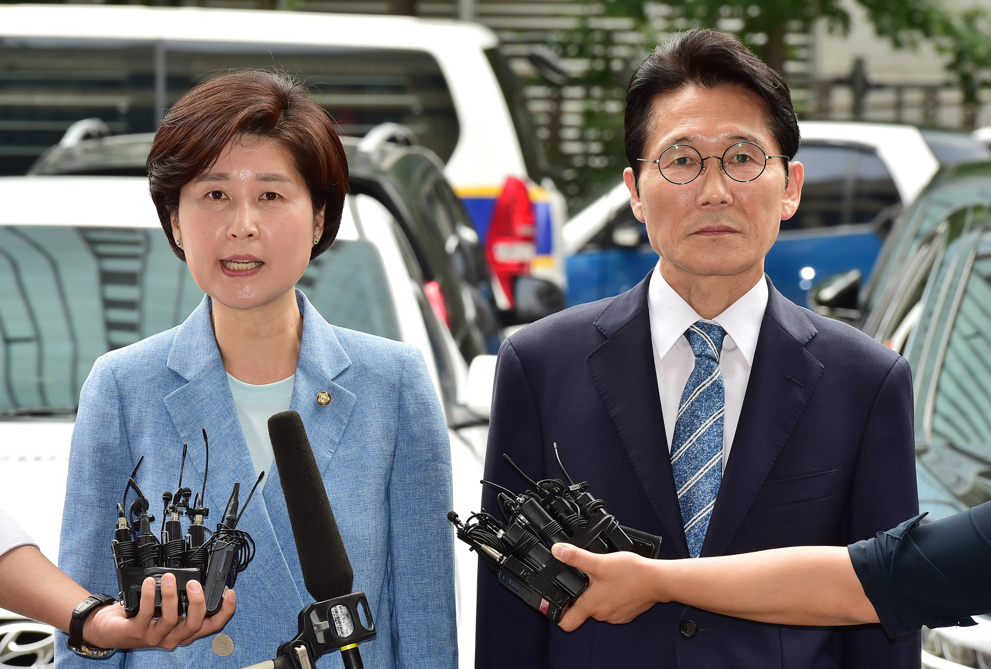 패스트트랙충돌;백혜련의원;윤소하의원;국회의원경찰서출석