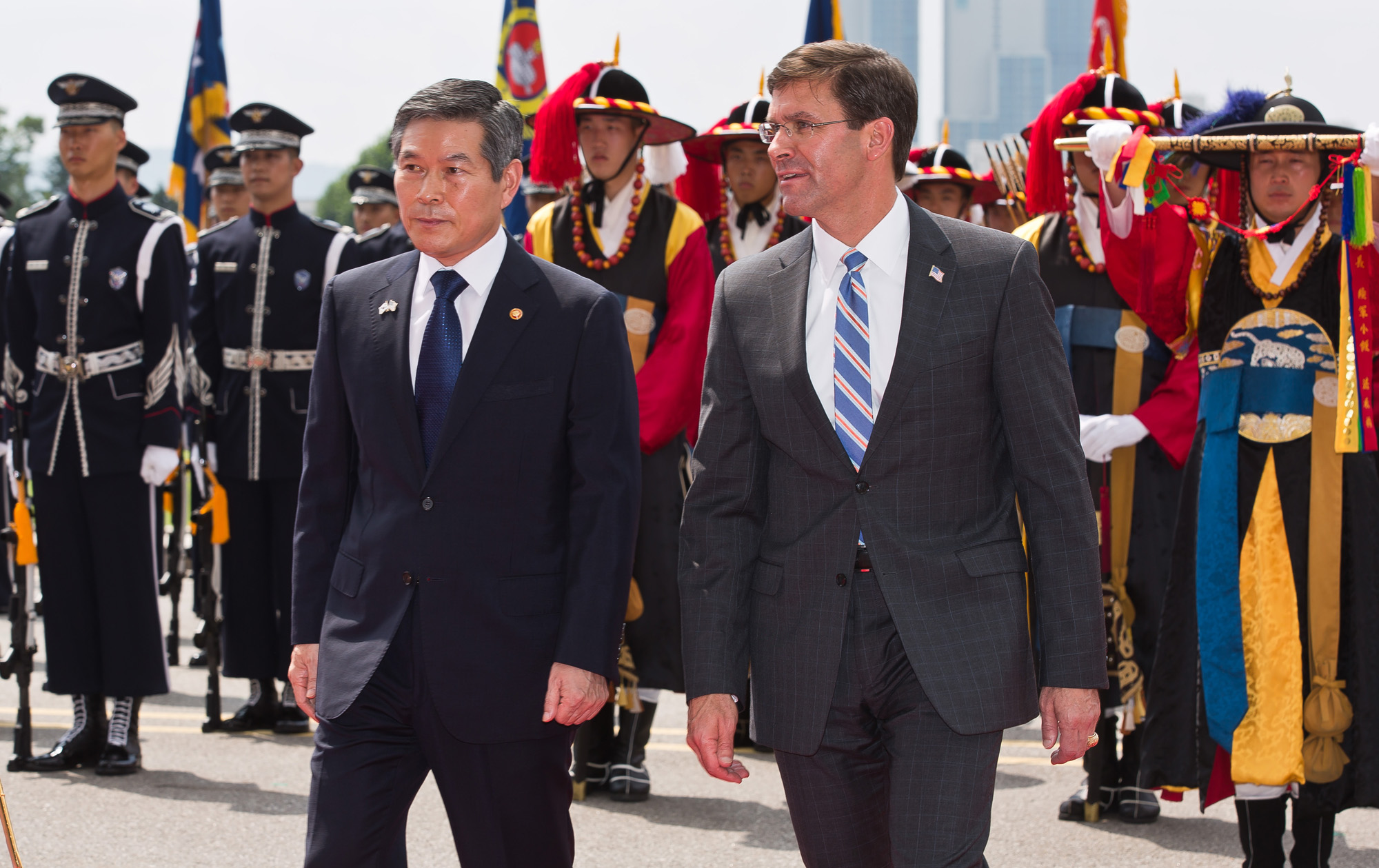 정치;외교;국방;국방부;한미국방장관회담;정경두;마크에스퍼