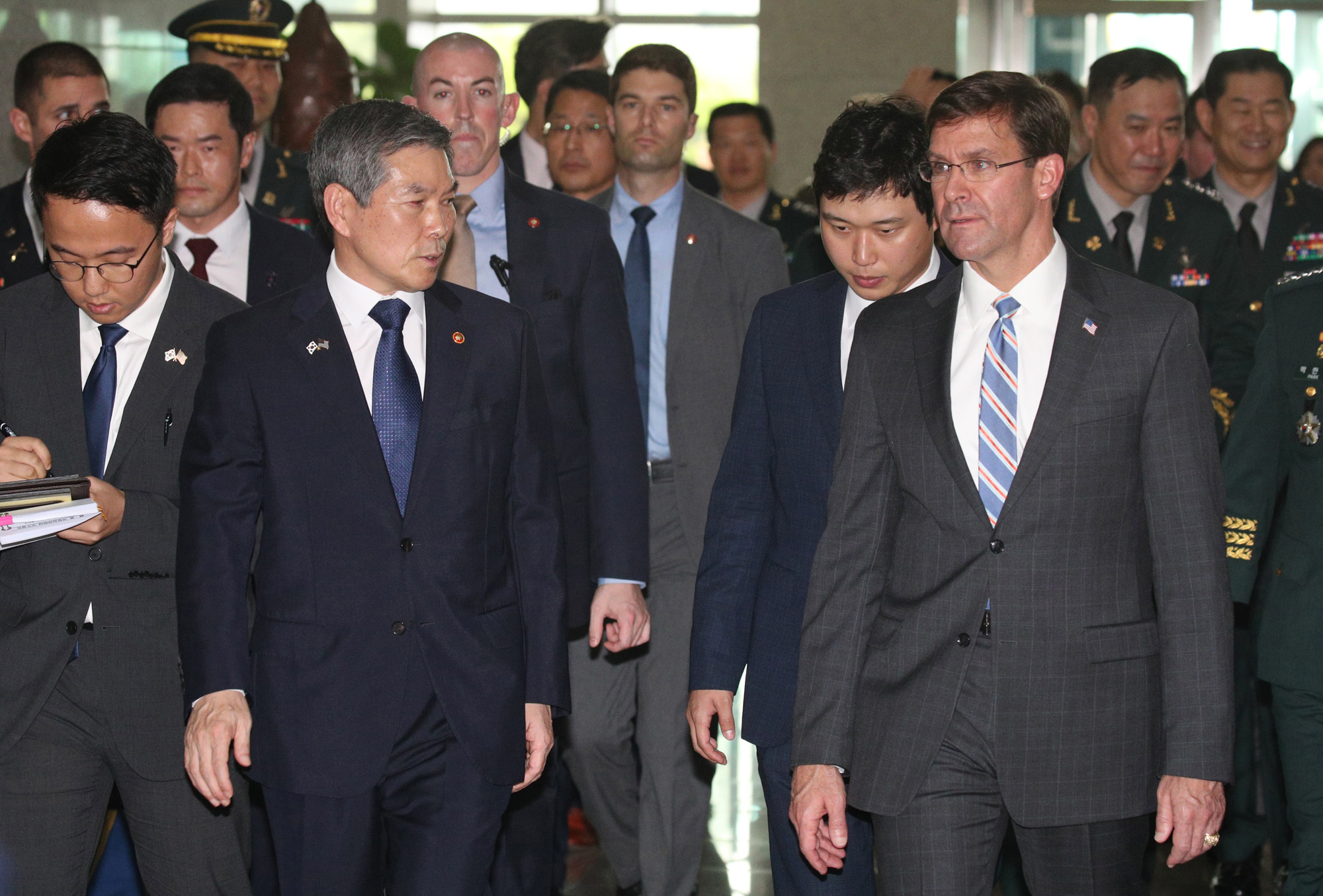정치;외교;국방;국방부;한미국방장관회담;정경두;마크에스퍼