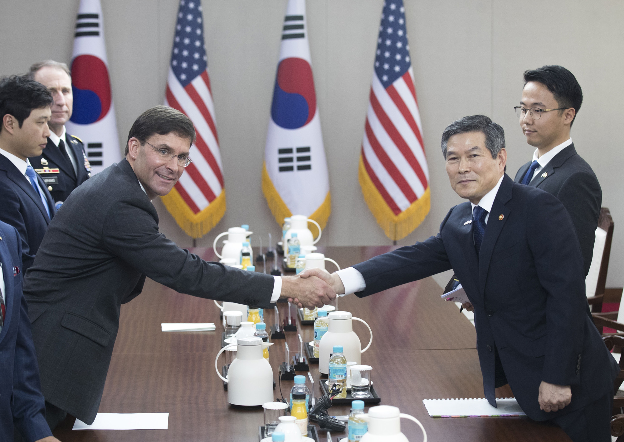 정치;외교;국방;국방부;한미국방장관회담;정경두;마크에스퍼
