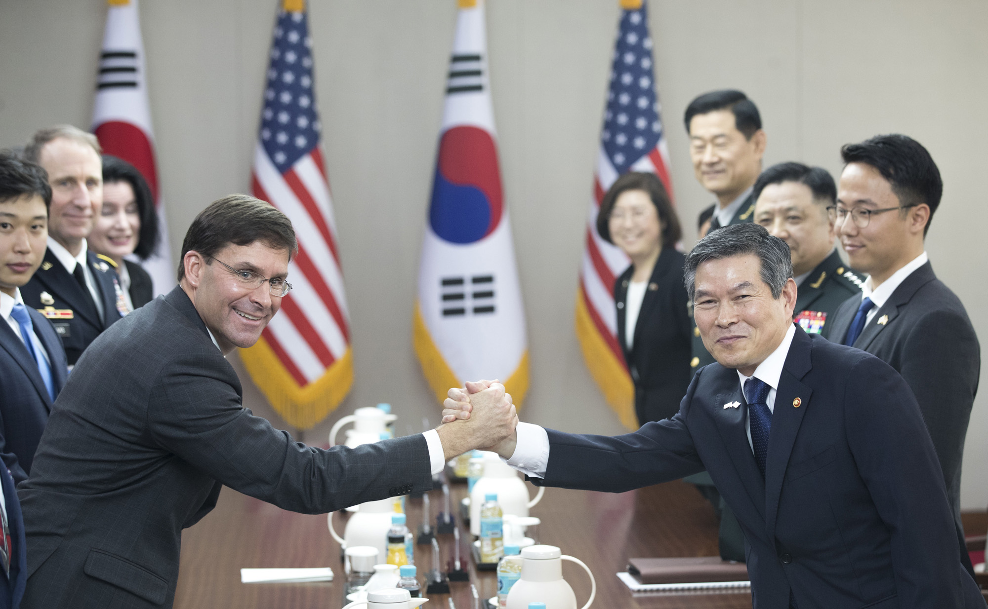 정치;외교;국방;국방부;한미국방장관회담;정경두;마크에스퍼