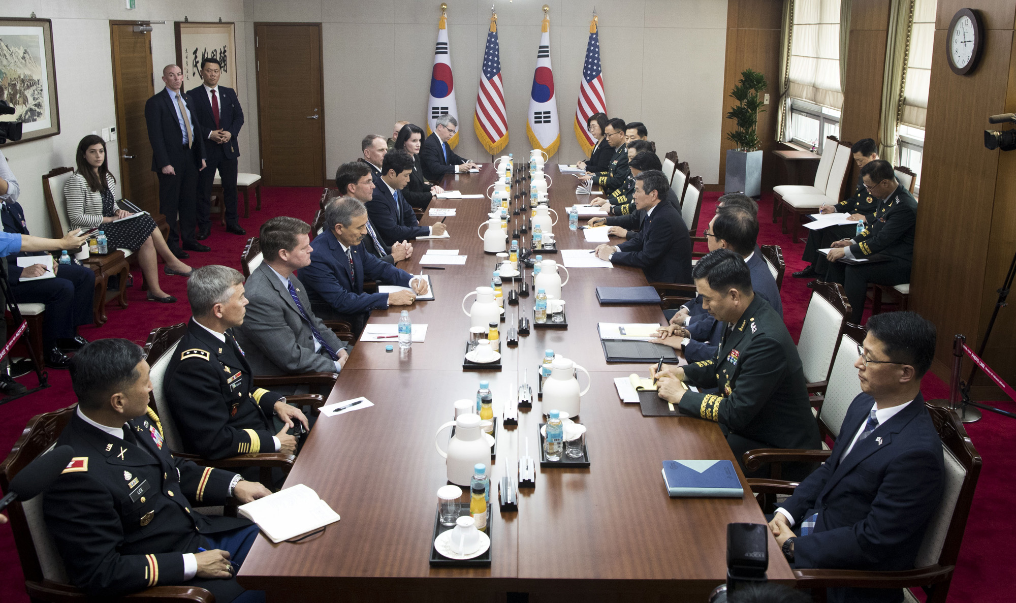 정치;외교;국방;국방부;한미국방장관회담;정경두;마크에스퍼