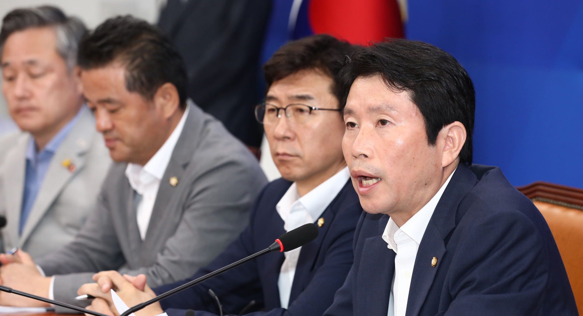 더불어민주당;원내대책회의;이인영원내대표