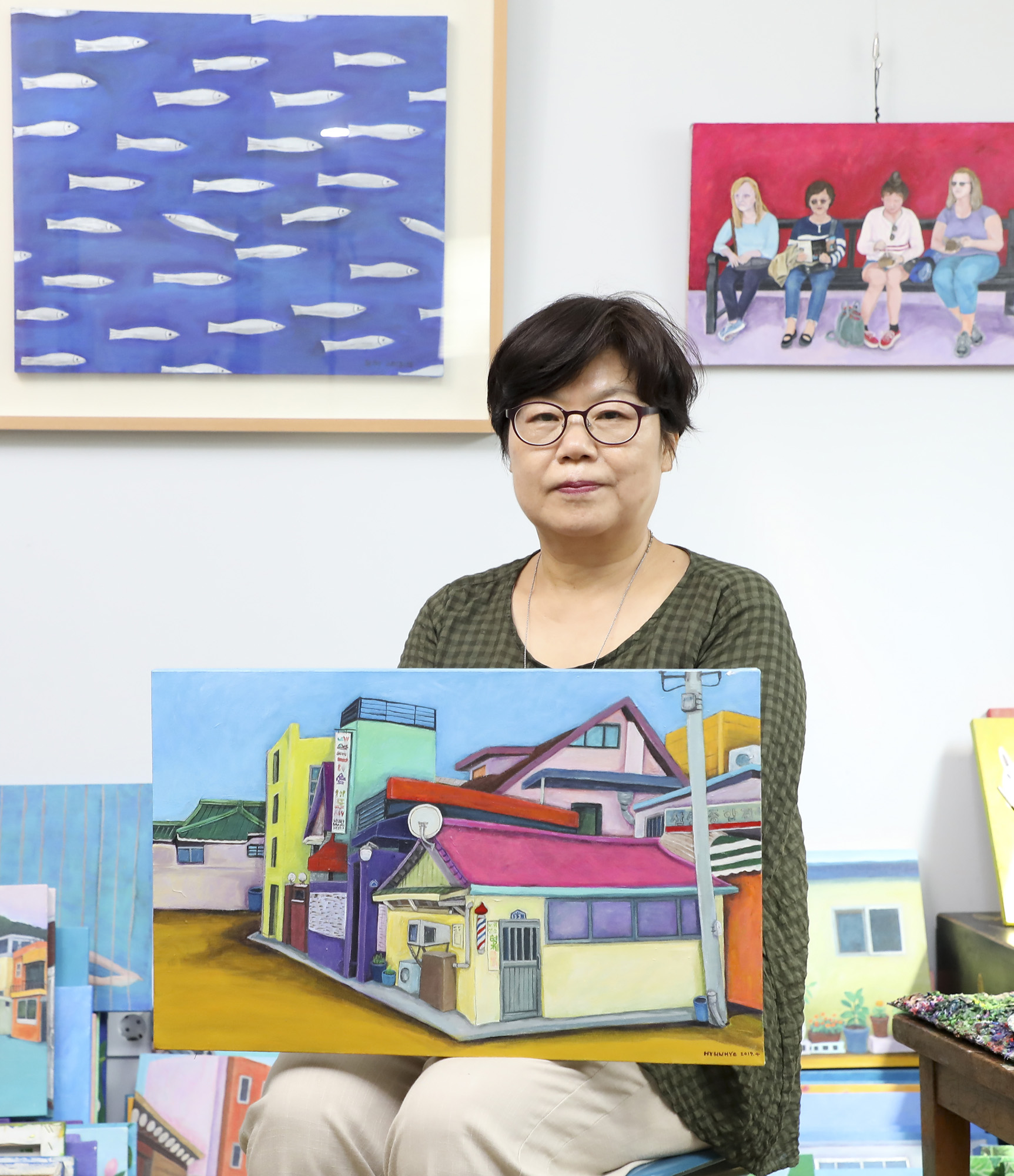 이현혜;화가의방;한국미술응원프로젝트;아티스트;작가;한국화;서양화;그림;작업실