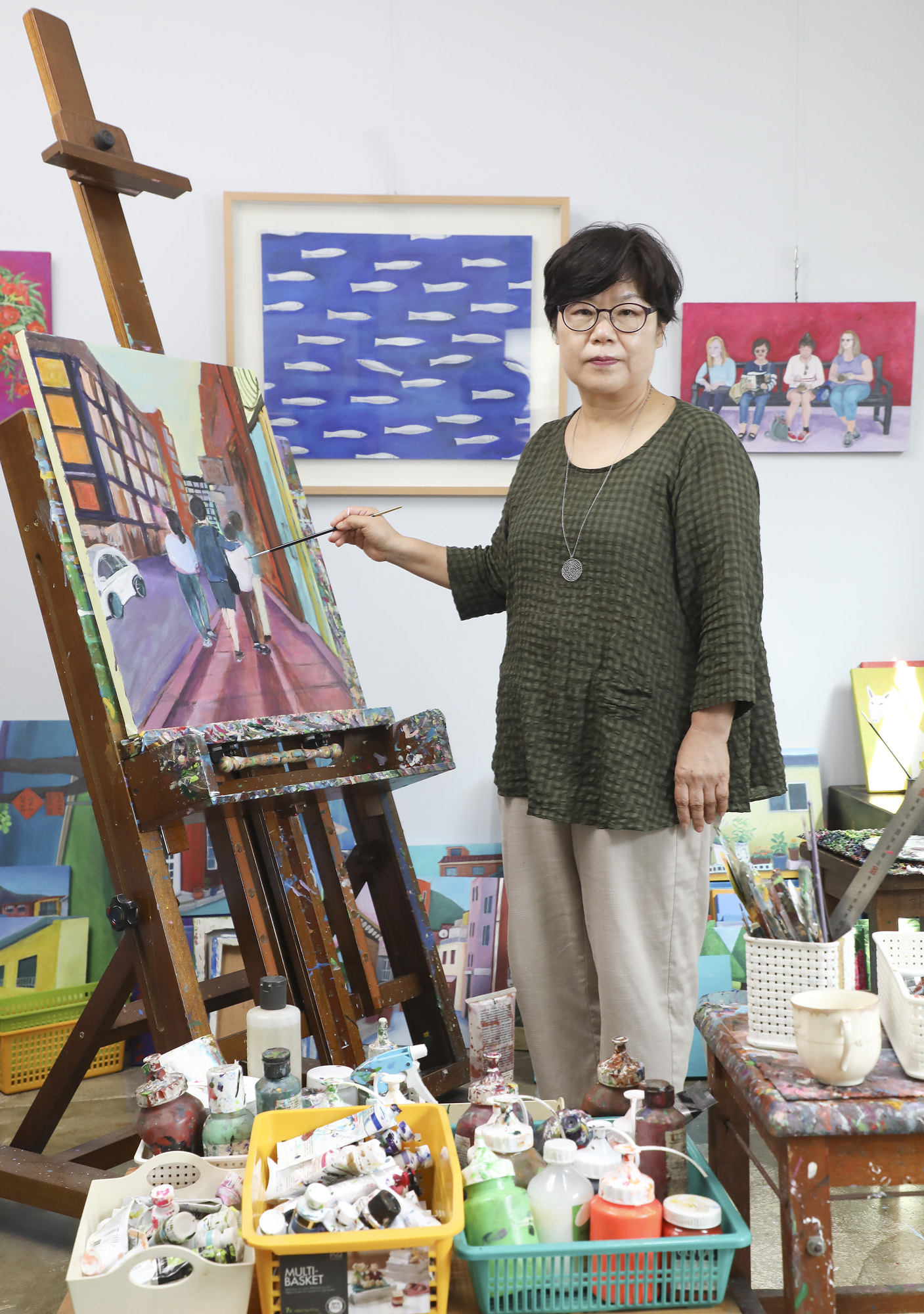 이현혜;화가의방;한국미술응원프로젝트;아티스트;작가;한국화;서양화;그림;작업실