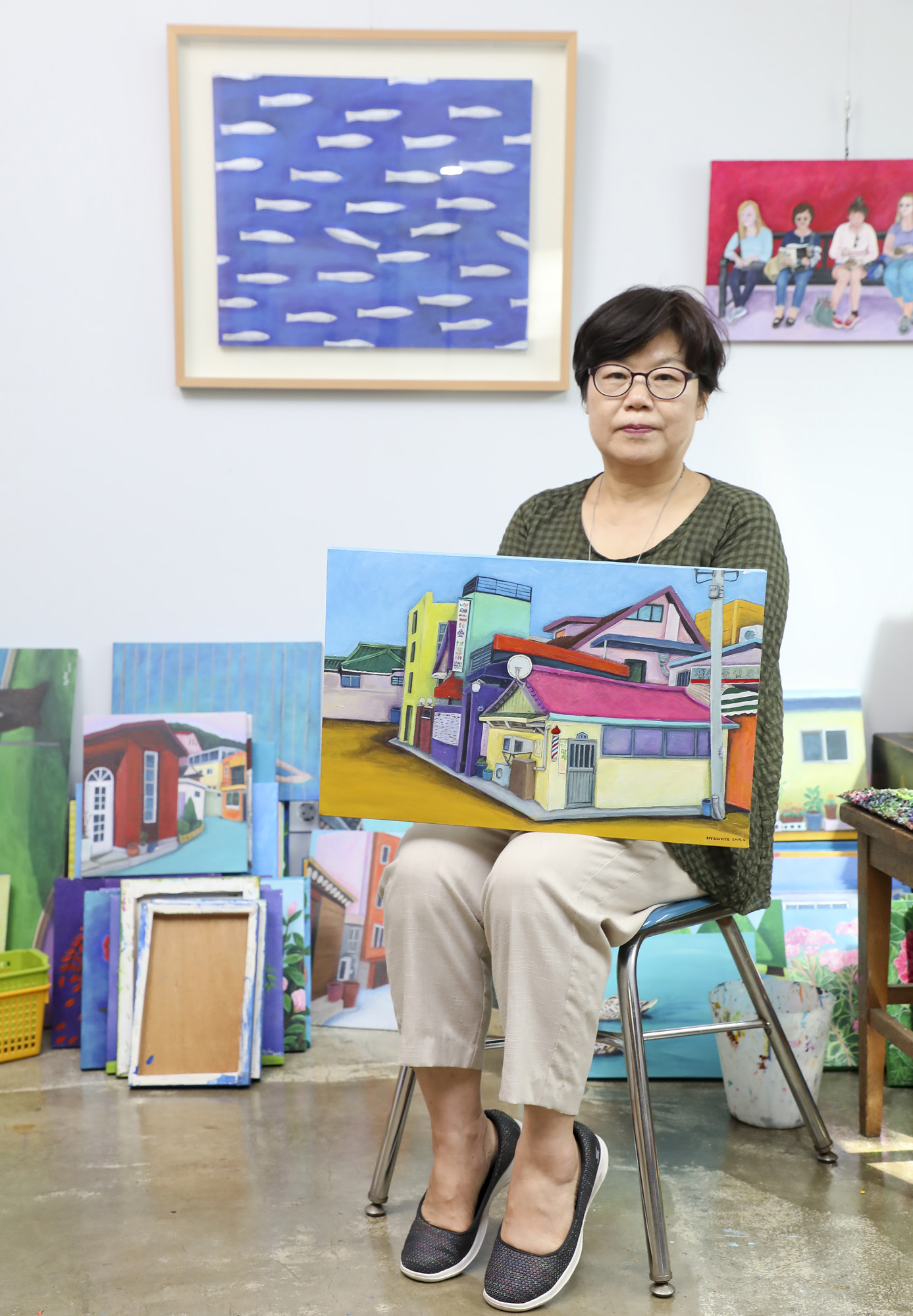 이현혜;화가의방;한국미술응원프로젝트;아티스트;작가;한국화;서양화;그림;작업실