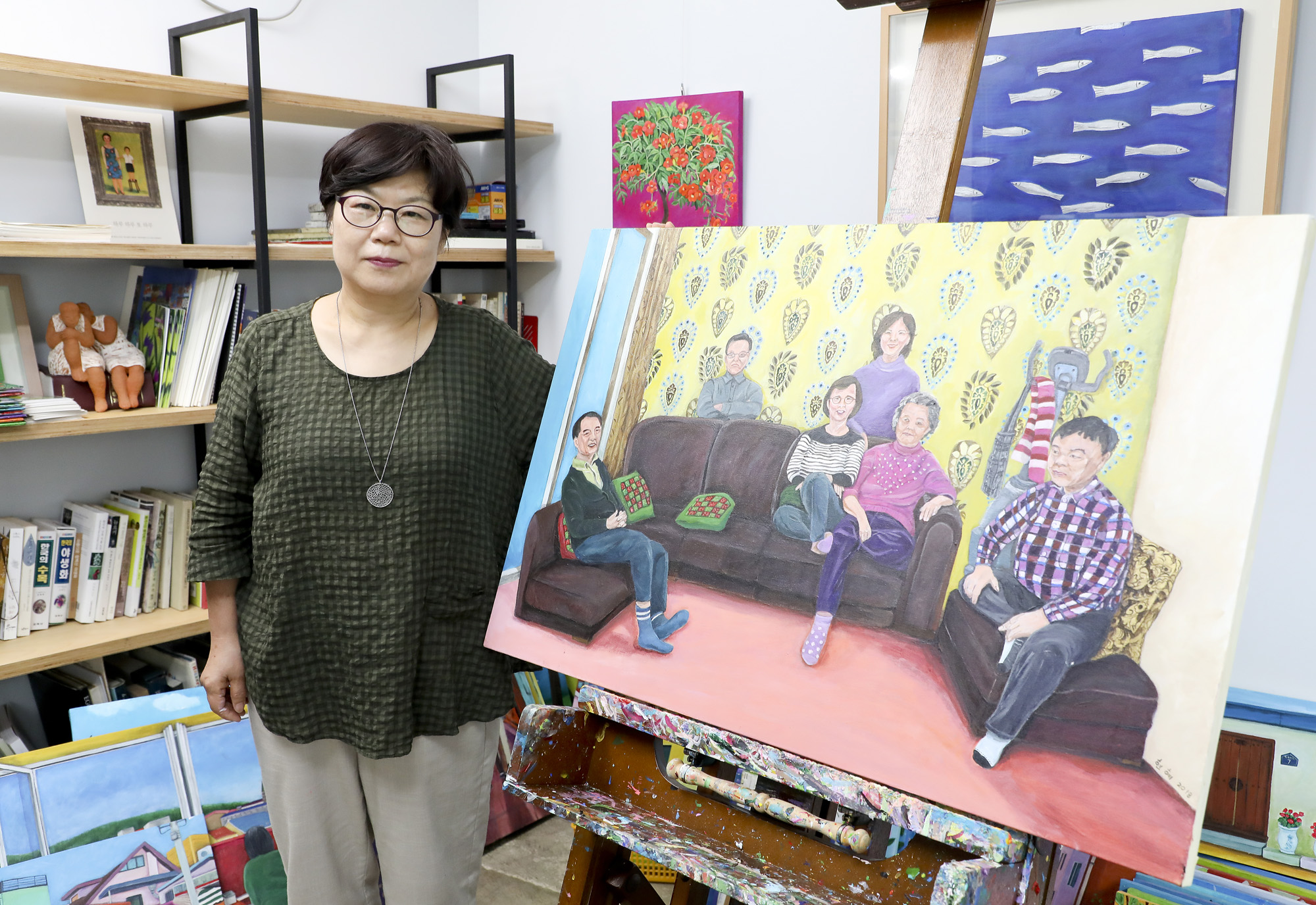 이현혜;화가의방;한국미술응원프로젝트;아티스트;작가;한국화;서양화;그림;작업실