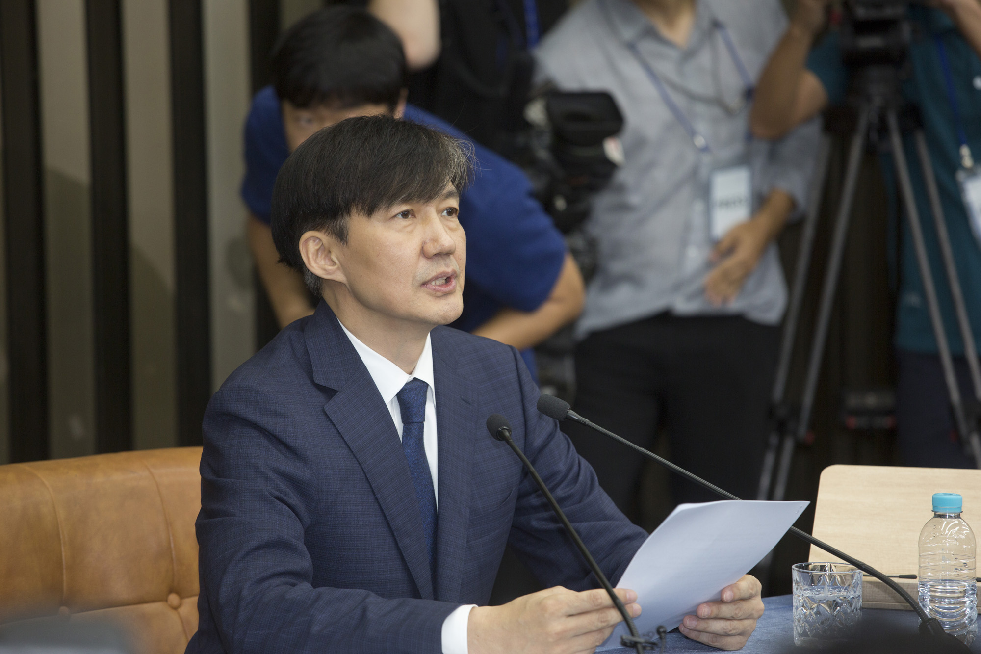 정치;정부;법무부장관;후보;인사청문회;조국;기자간담회