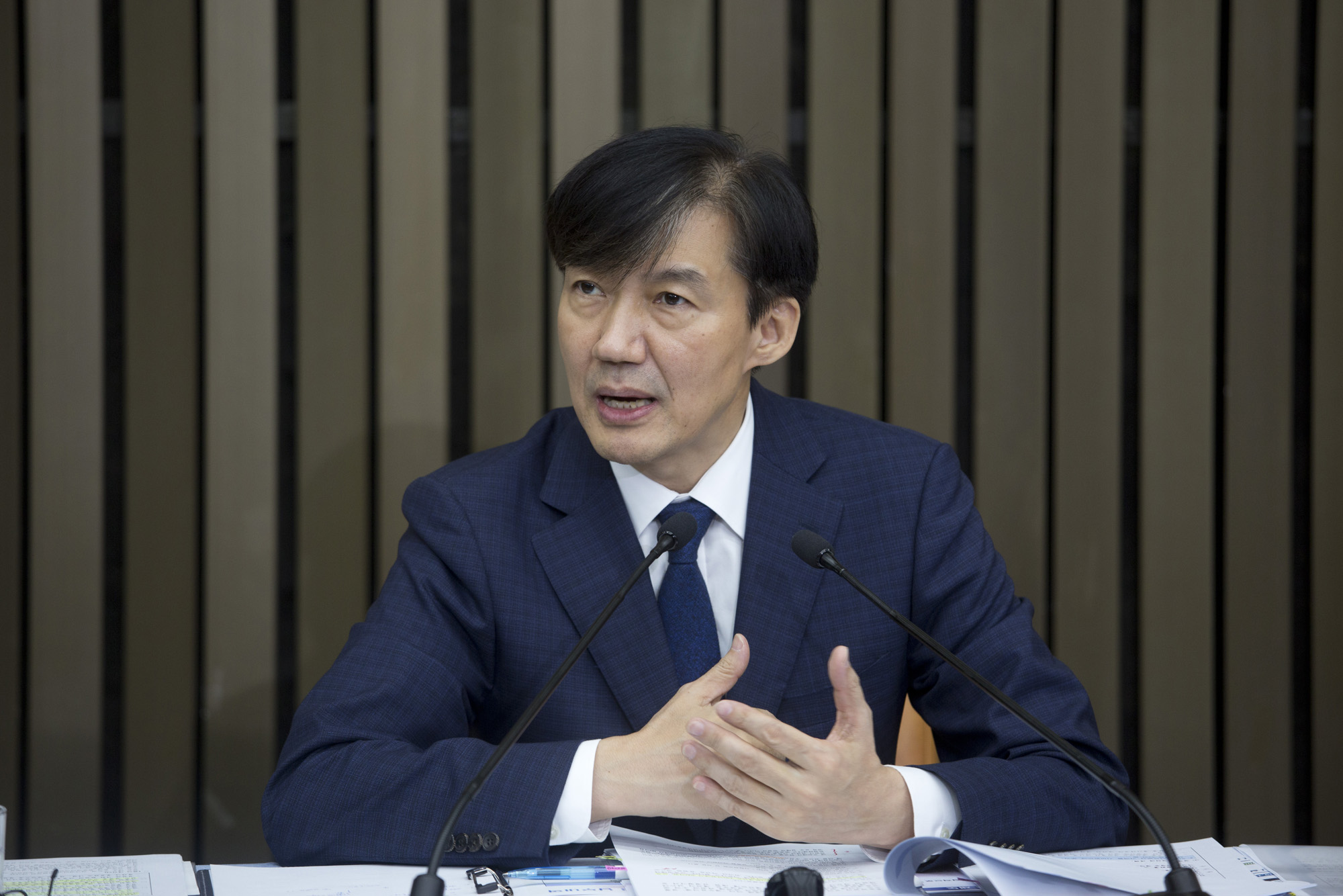 정치;국회;기자간담회;청문회;법무부장관 후보;조국