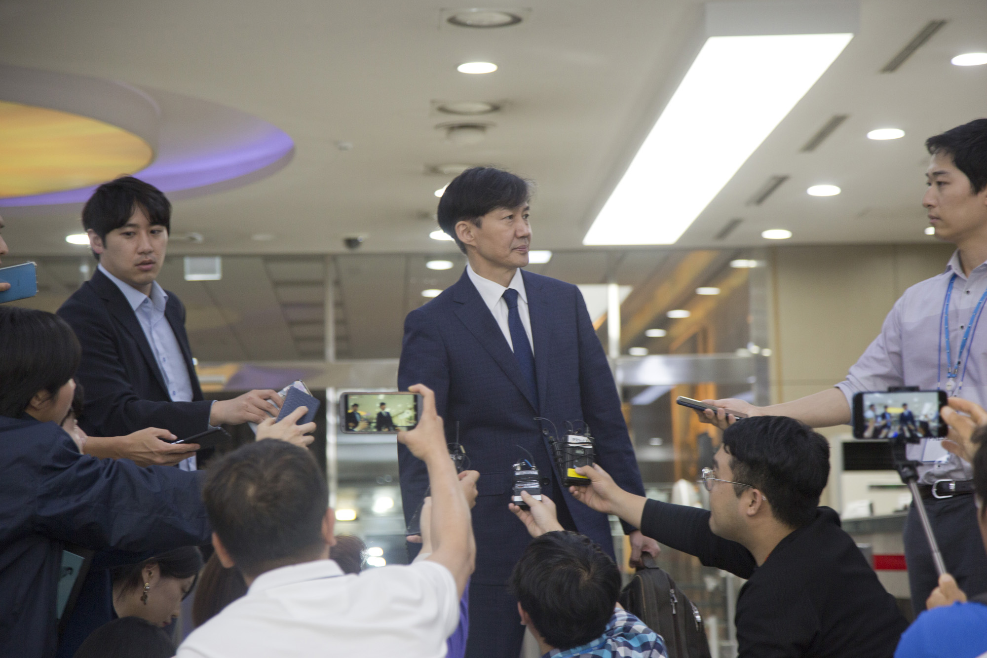 정치;국회;기자간담회;청문회;법무부장관 후보;조국
