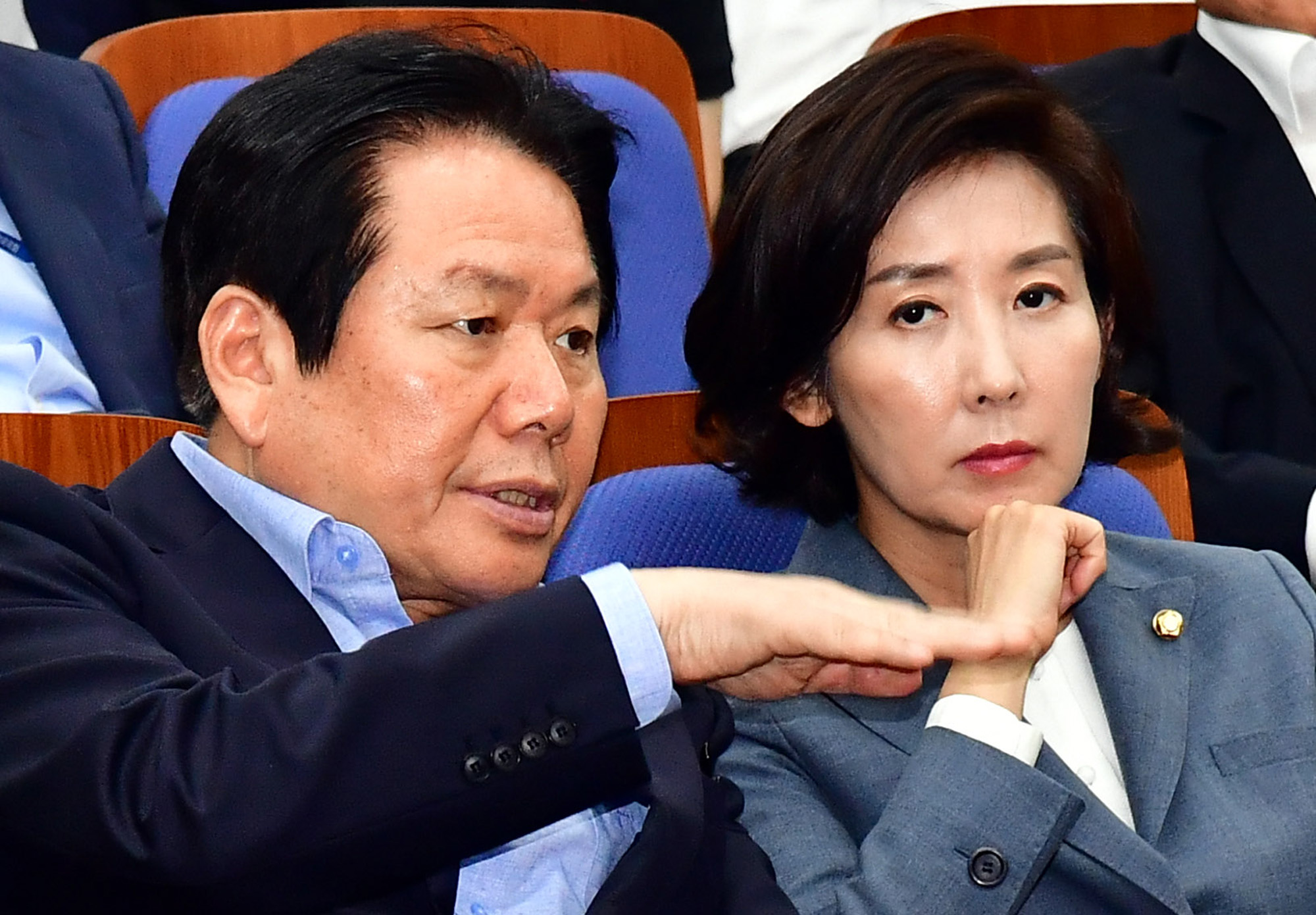 자유한국당;조국후보자반박기자간담회;나경원원내대표