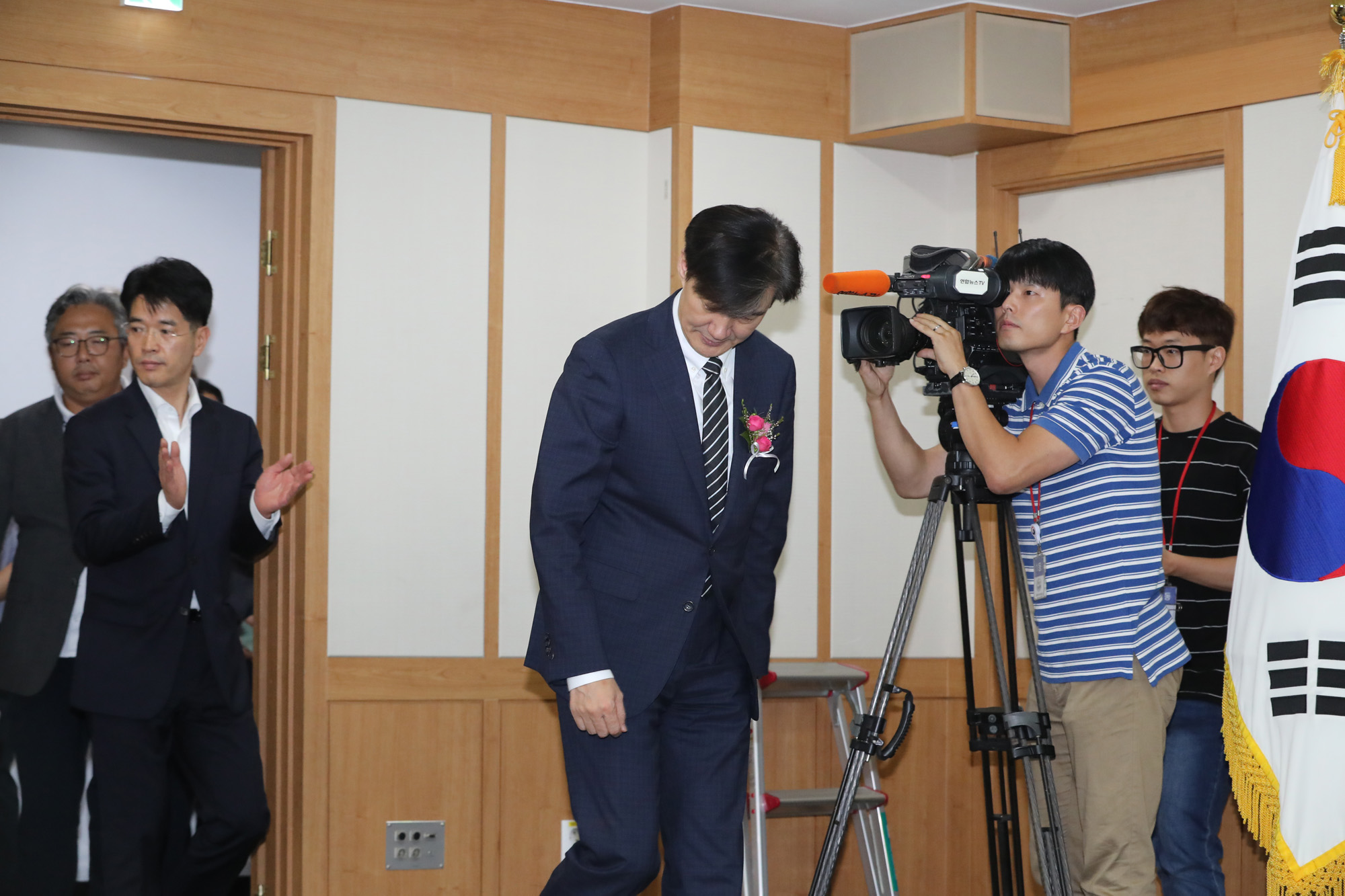 정부;법무부;법무부장관;취임식;조국;과천