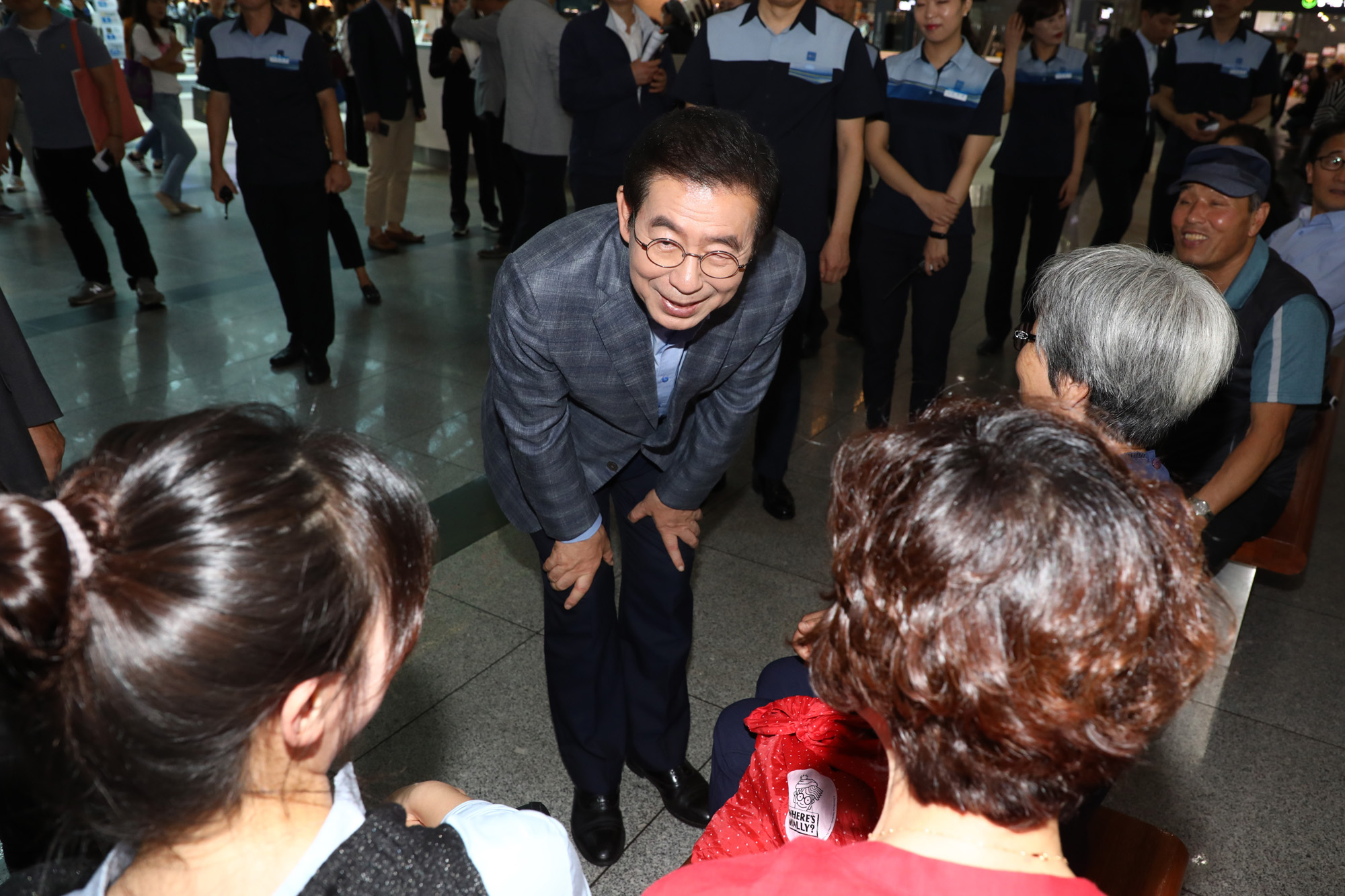 추석귀성인사;용산역;박원순;서울시장