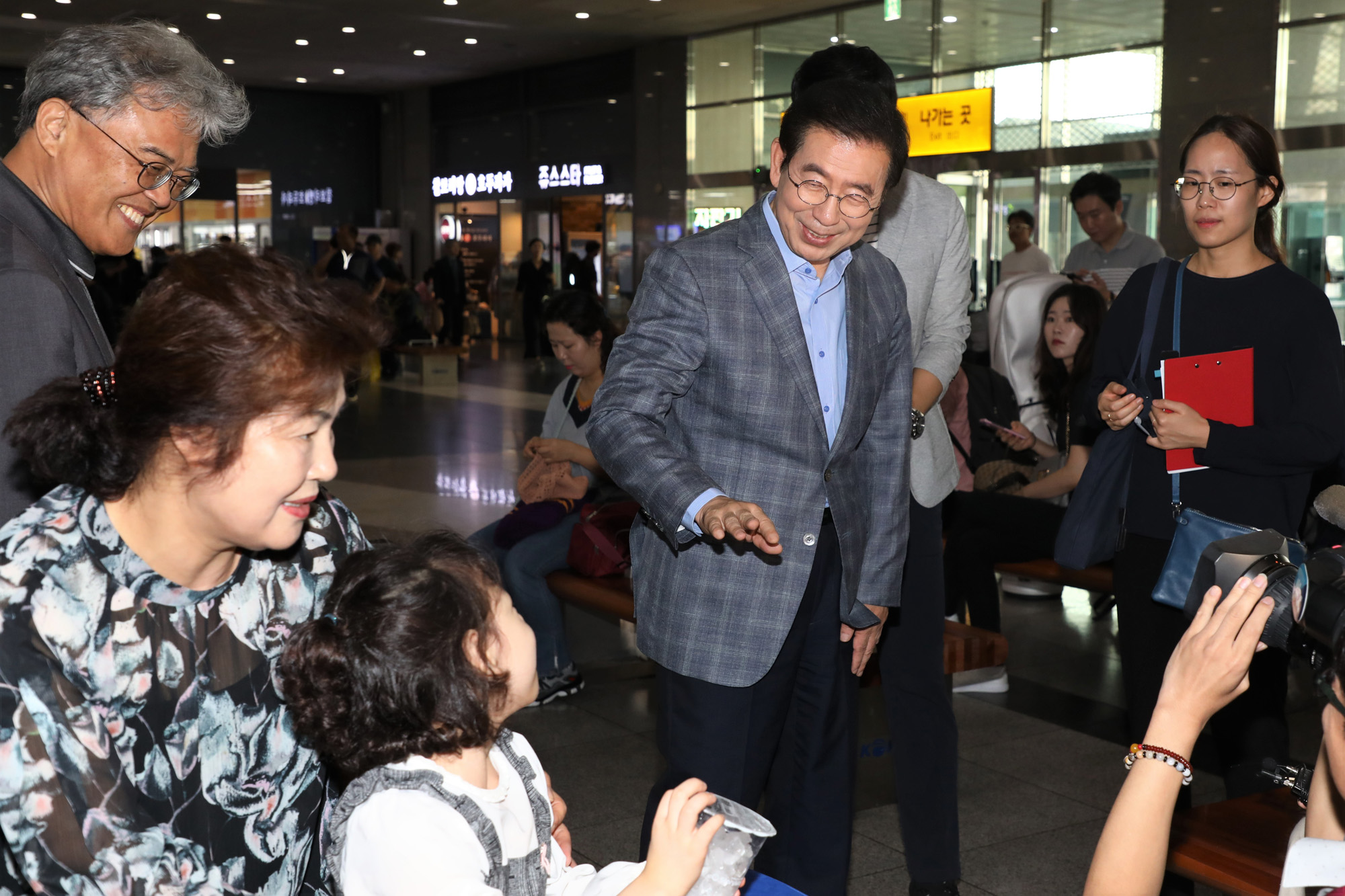 추석귀성인사;용산역;박원순;서울시장