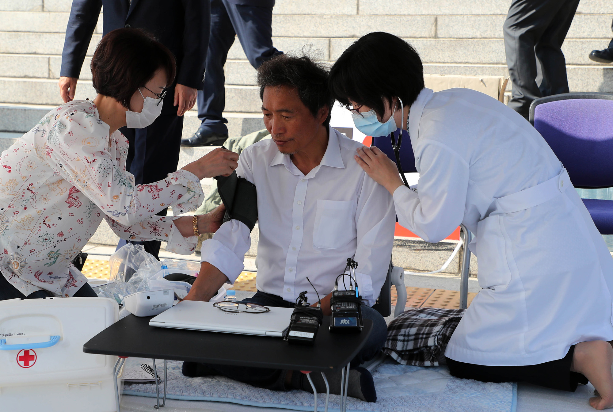 이학재의원;이학재단식;이학재병원이송