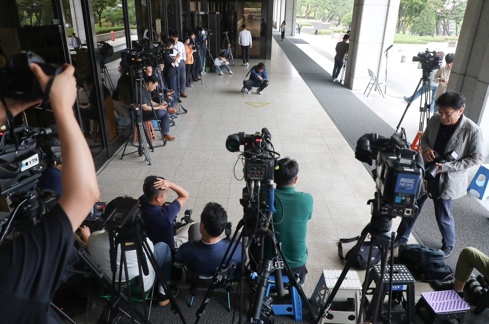 정경심;조국부인;포토라인;정경심중앙지검