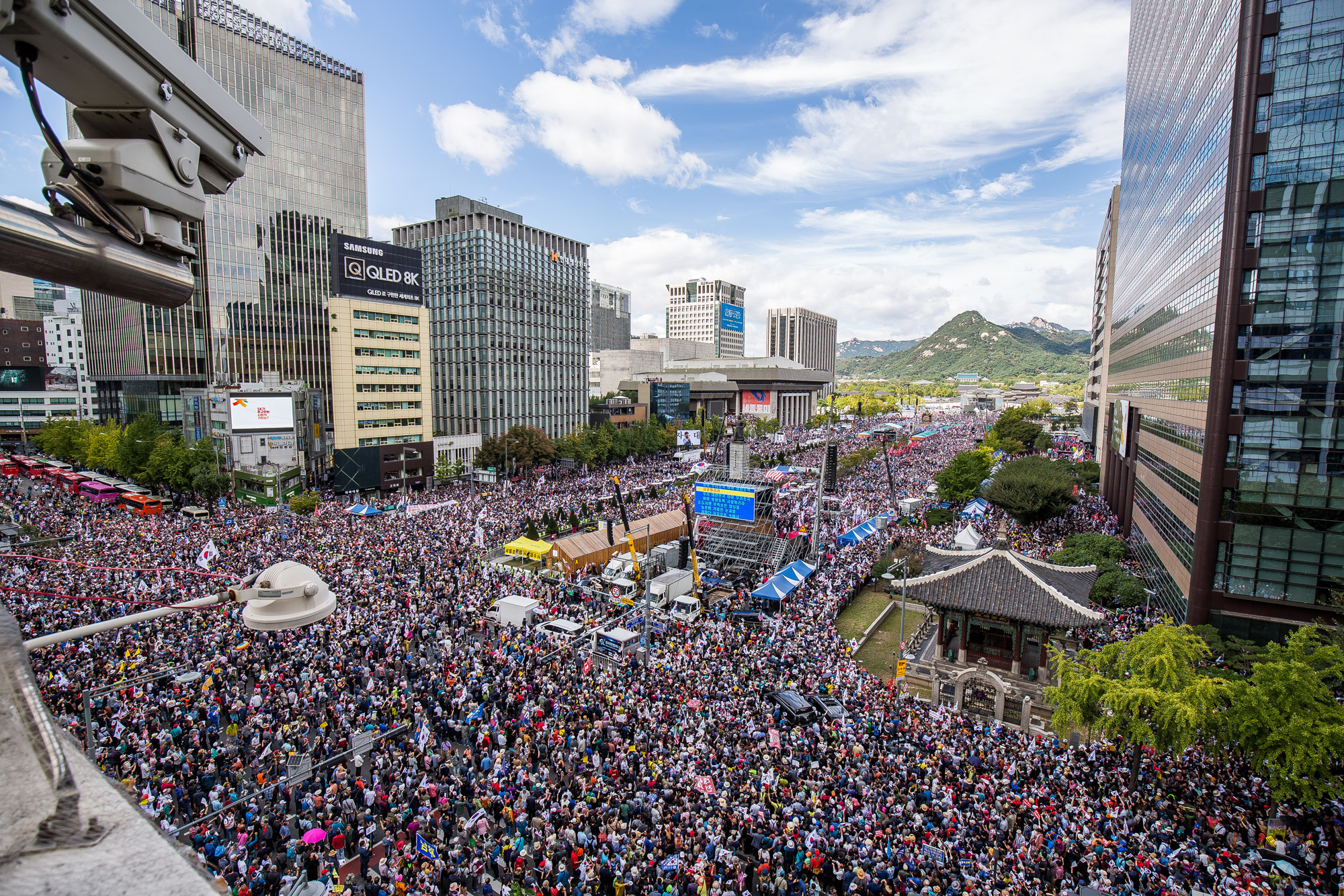 사회;집회;시위;보수단체;자유한국당;조국규탄집회;광화문대규모집회;개천절