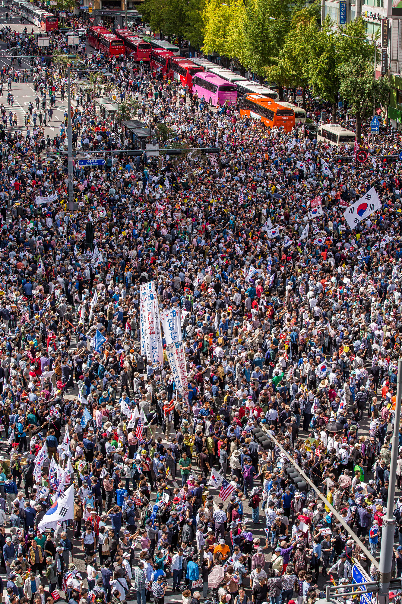 사회;집회;시위;보수단체;자유한국당;조국규탄집회;광화문대규모집회;개천절