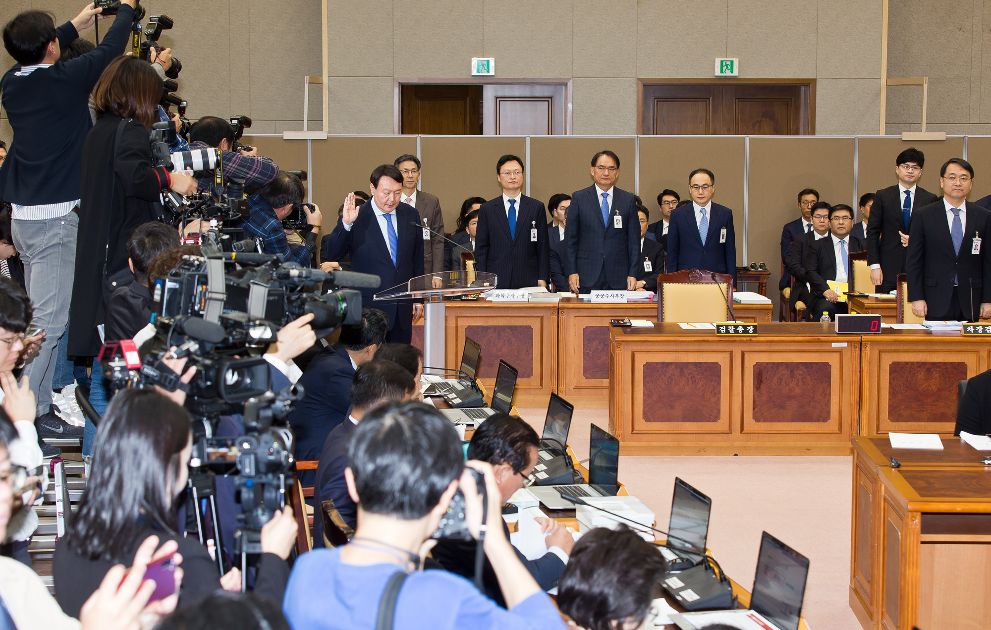 정치;국회;국정감사;2019국정감사;법제사법위원회;대검찰청;검찰국정감사;윤석열;검찰총장
