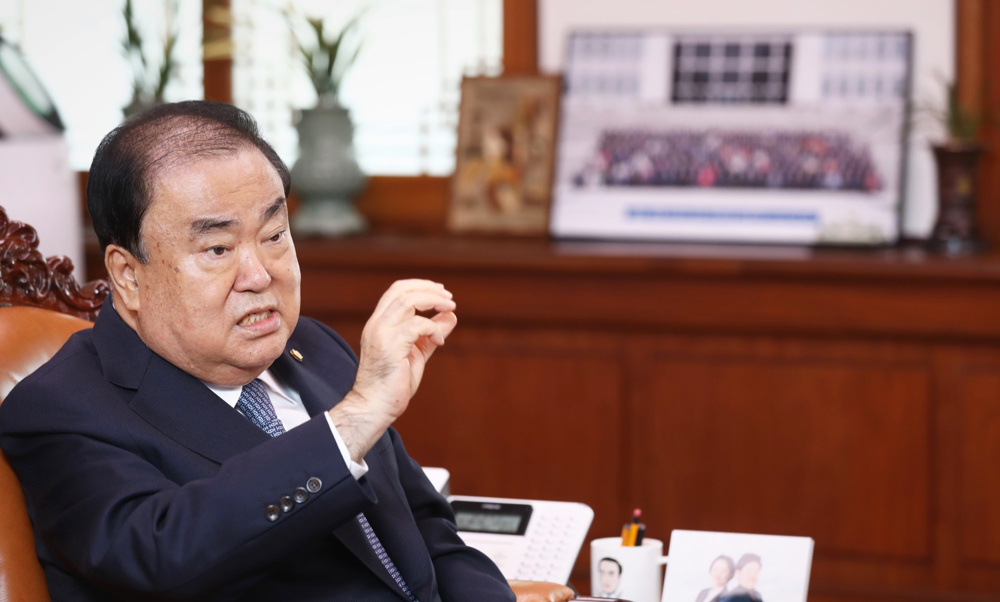 인터뷰;국회의장;문희상