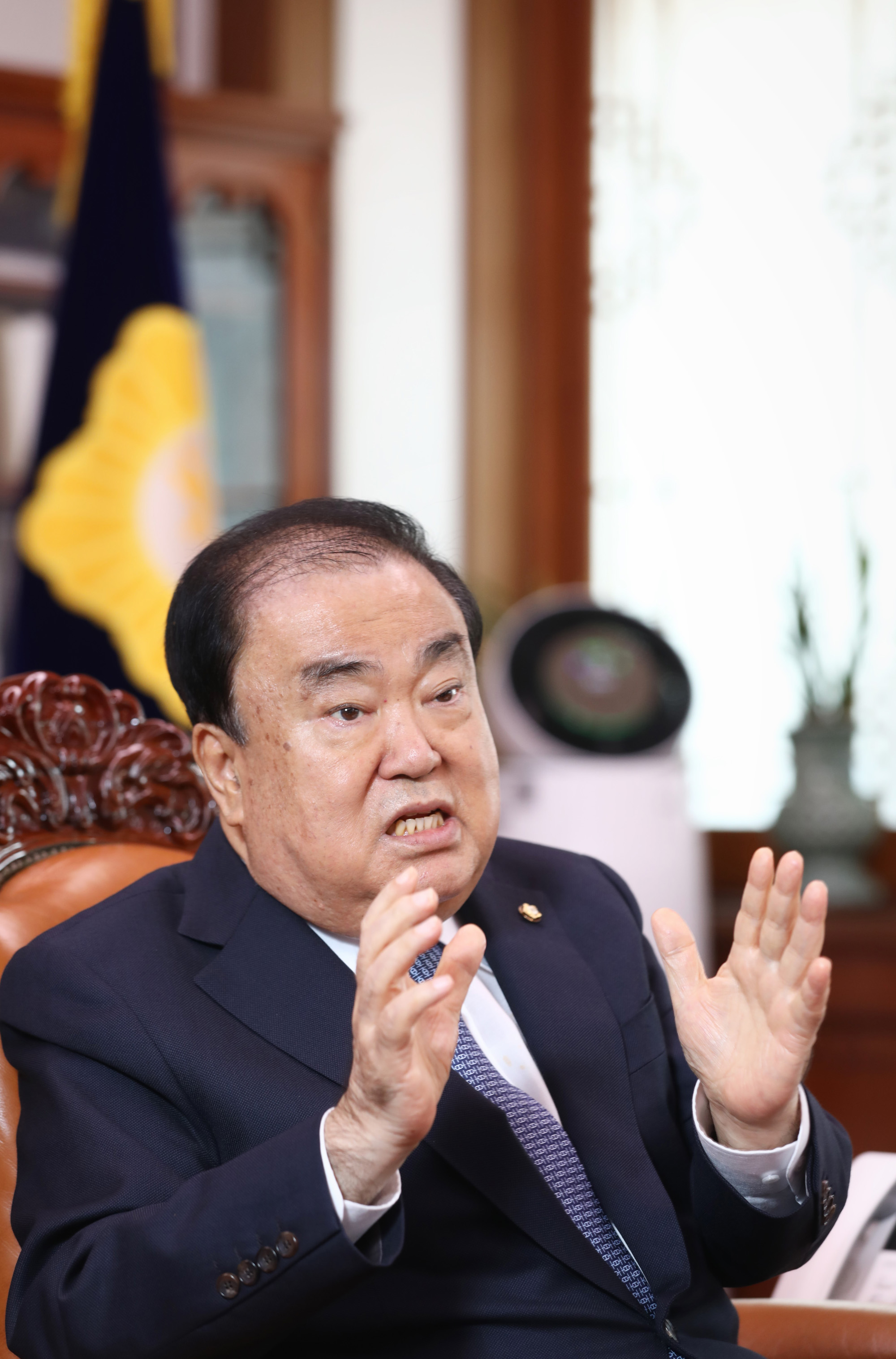 인터뷰;국회의장;문희상