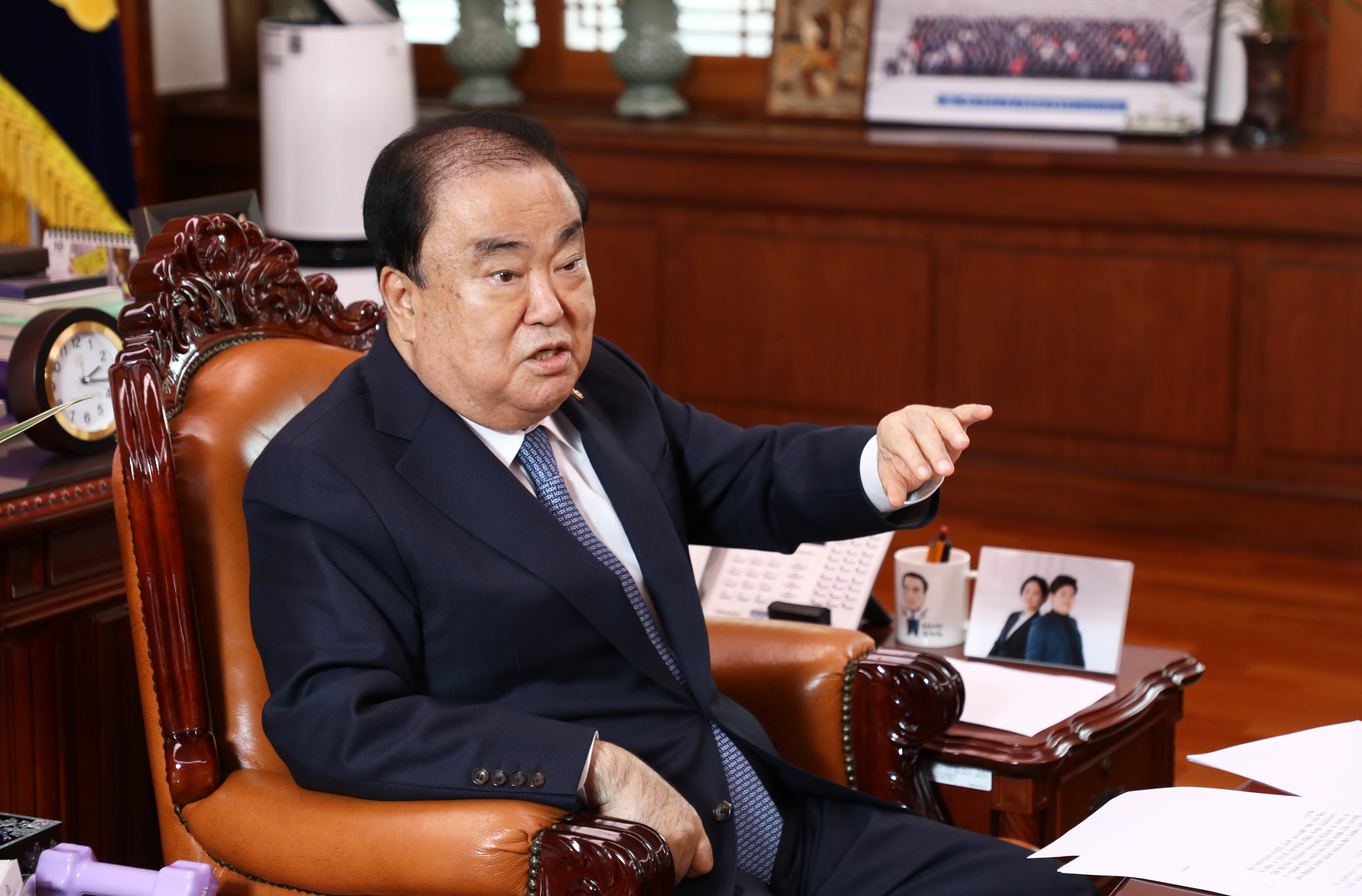 인터뷰;국회의장;문희상