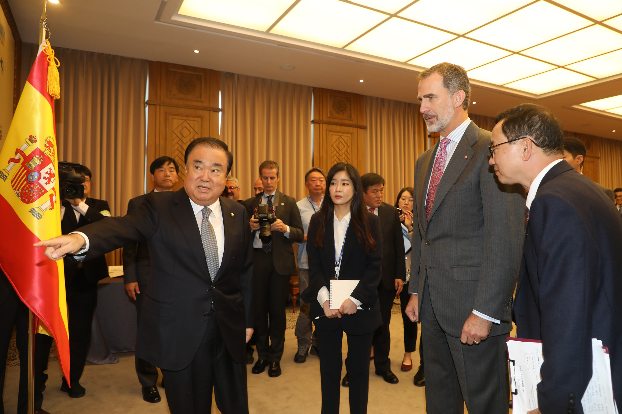 문희상국회의장;스페인국왕