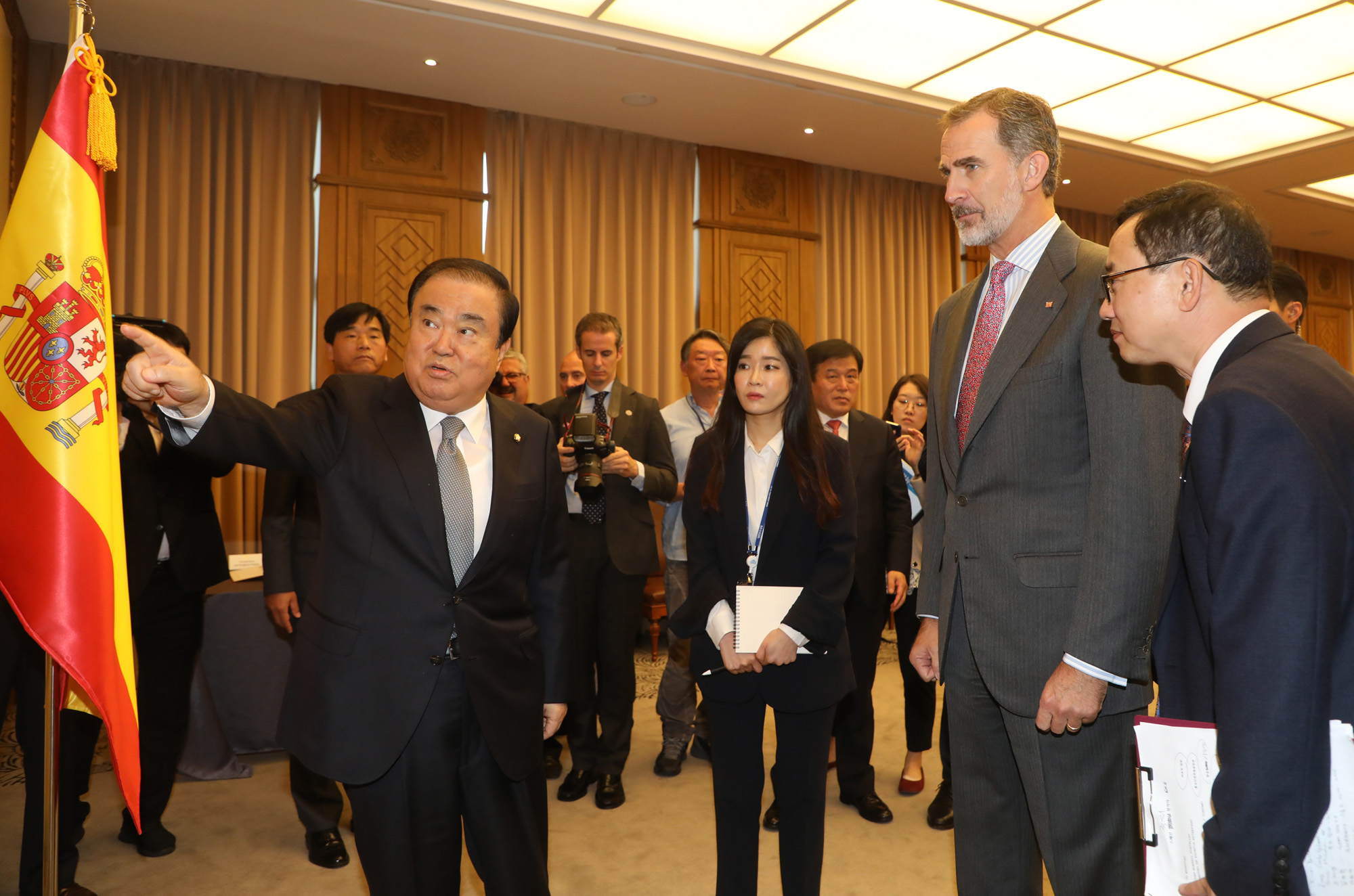 문희상국회의장;스페인국왕