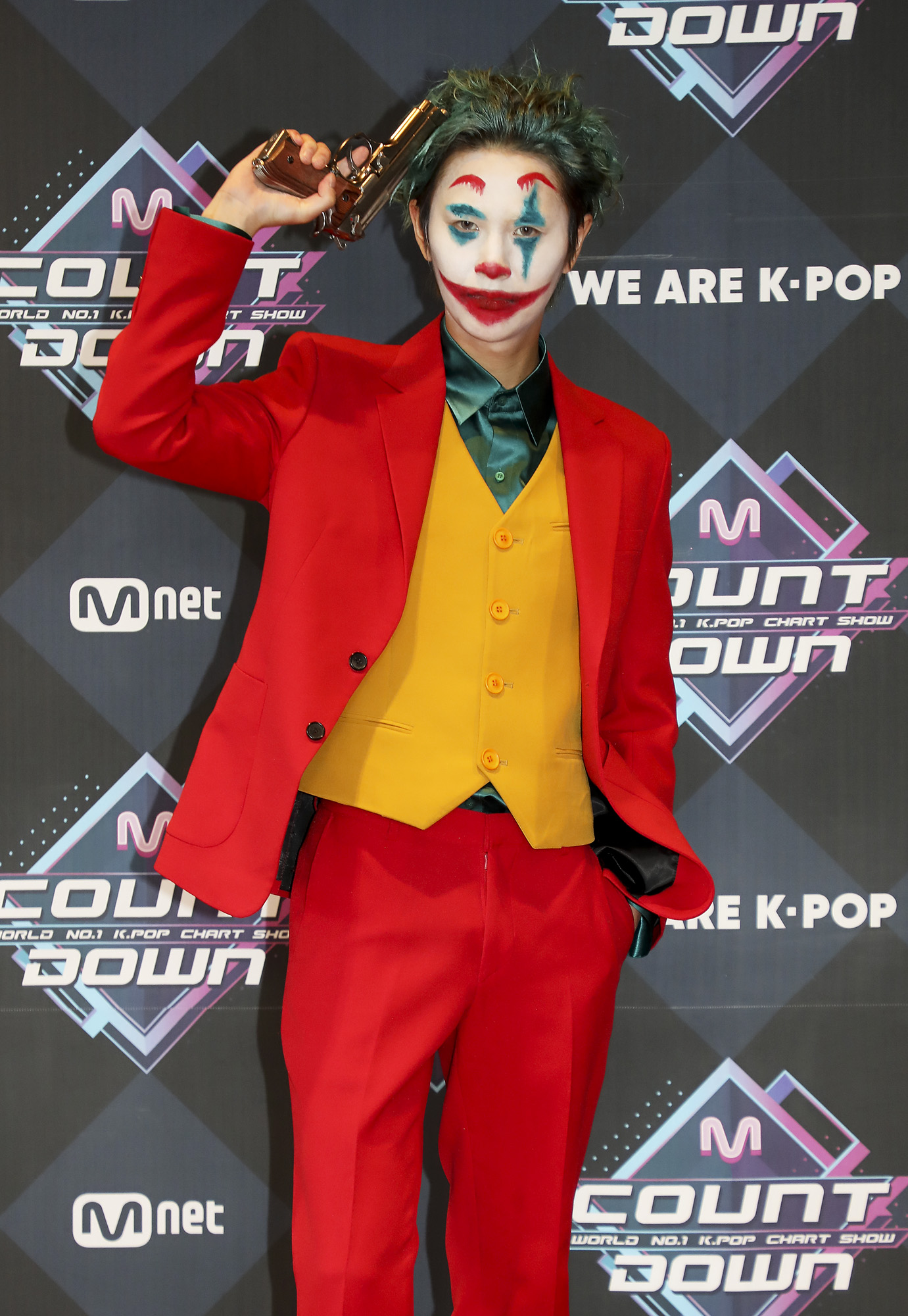 엠카운트다운;할로윈;핼러윈;핼로윈;하민우;조커;조커코스튬