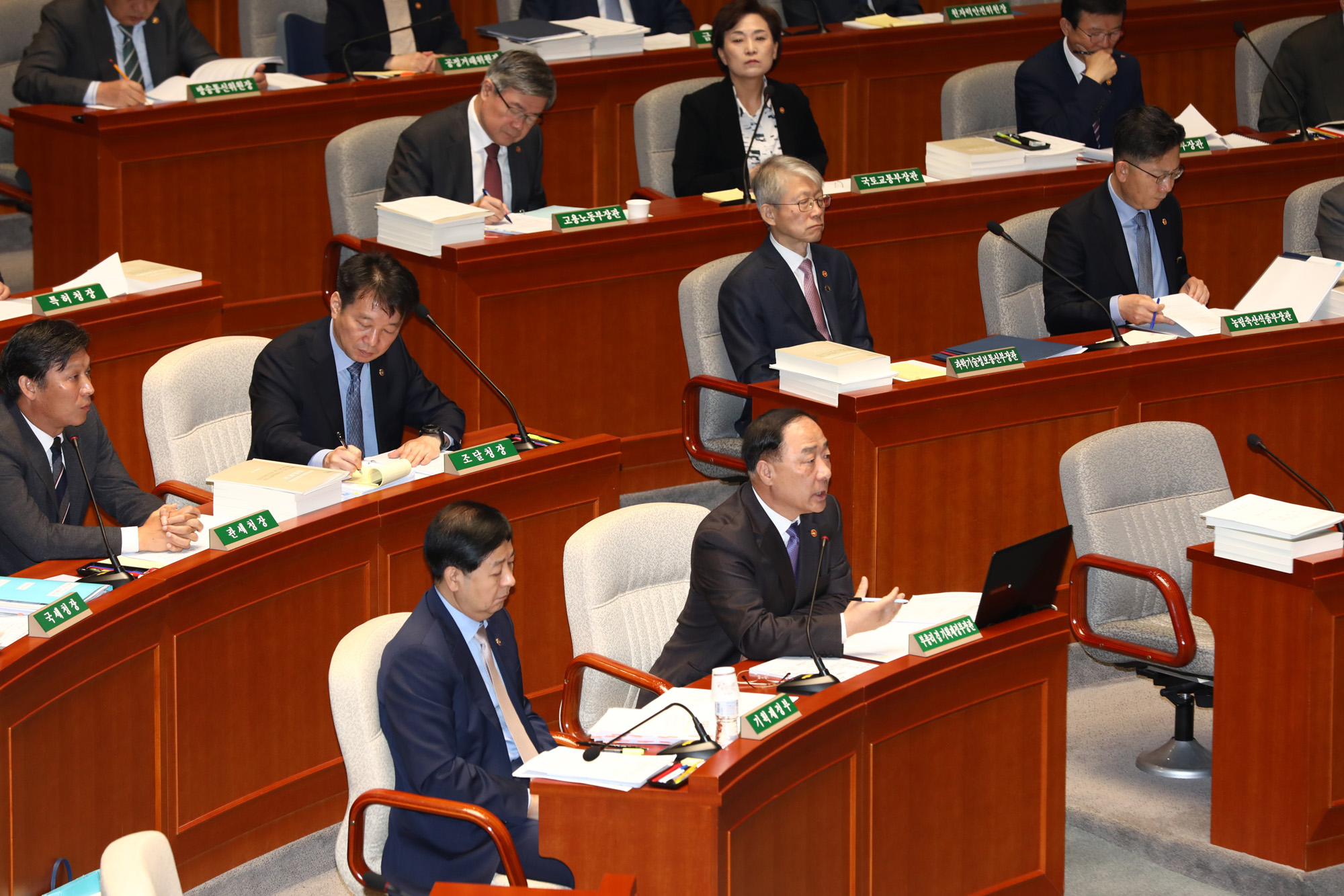 홍남기;경제부총리;예산결산특별위원회