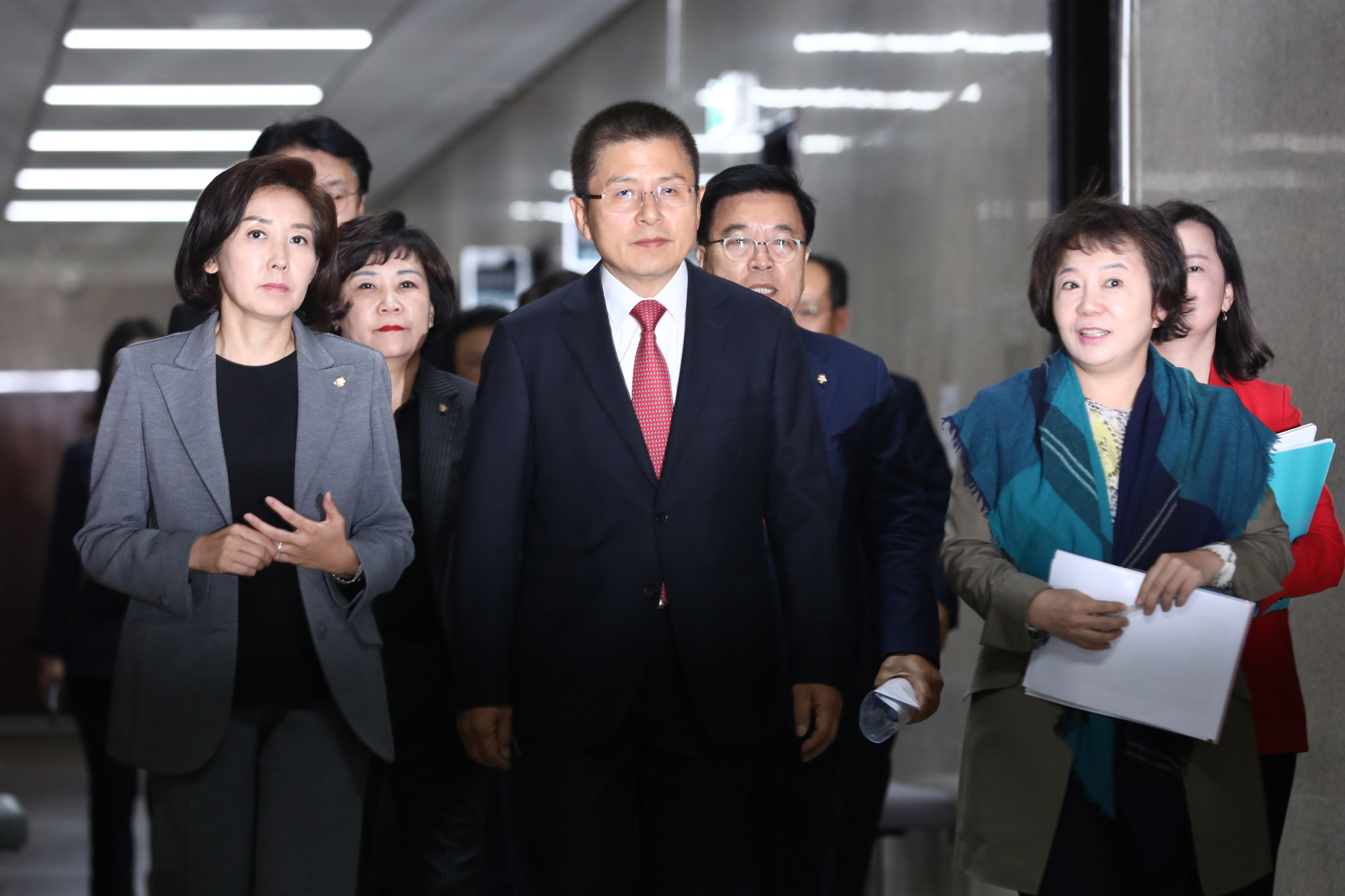 자유한국당;최고위원중진의원연석회의;황교안대표