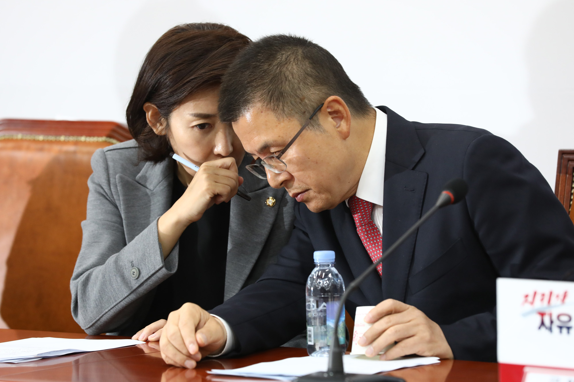 자유한국당;최고위원중진의원연석회의;황교안대표