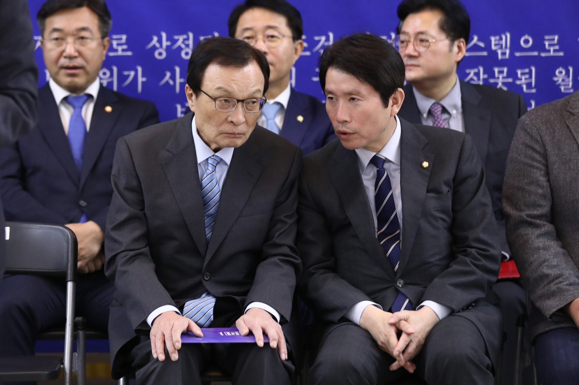 더불어민주당;현장최고위원회의;이해찬대표;이인영원내대표