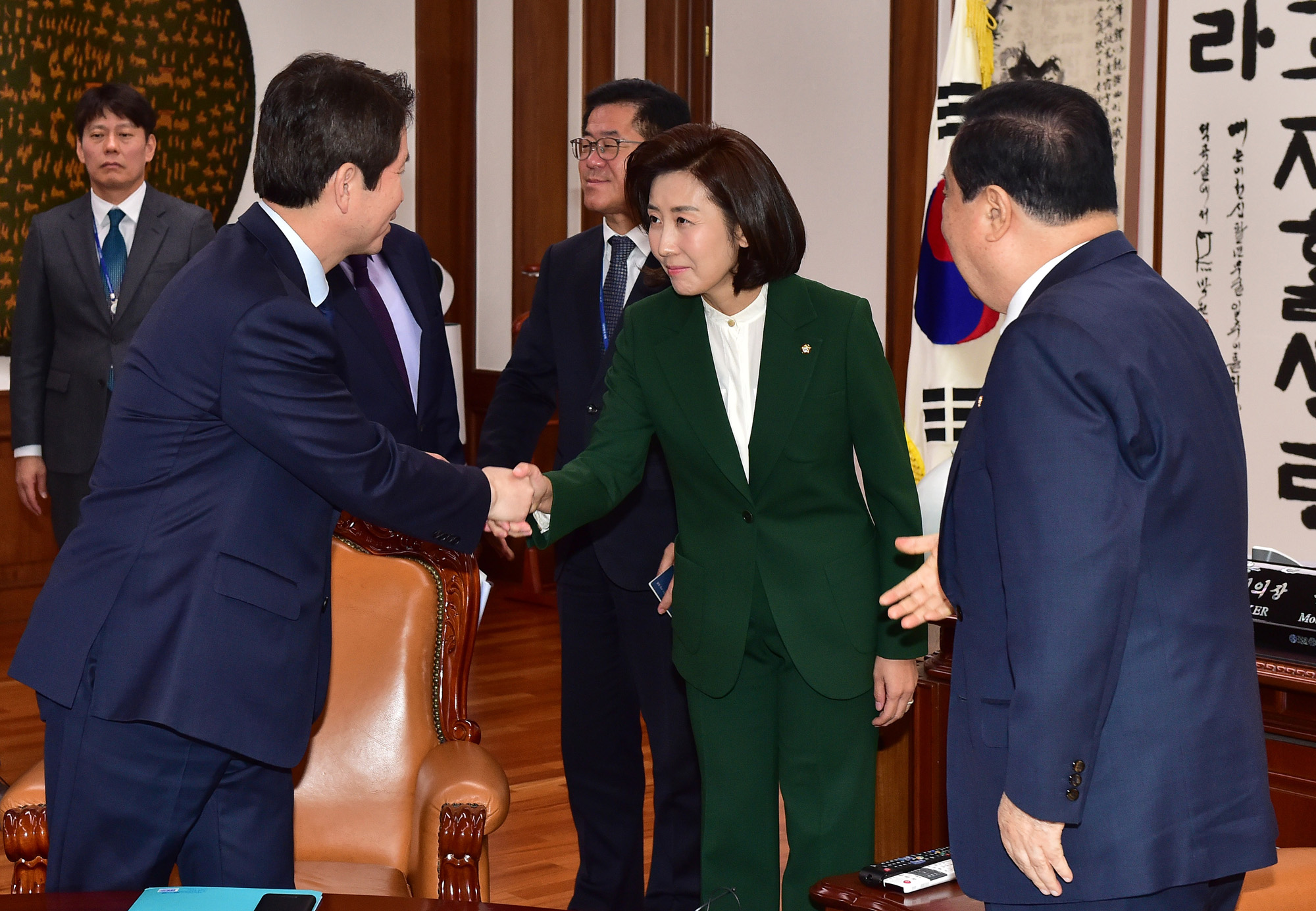 교섭단체;원내대표회동;국회의장;문희상;나경원;이인영;오신환
