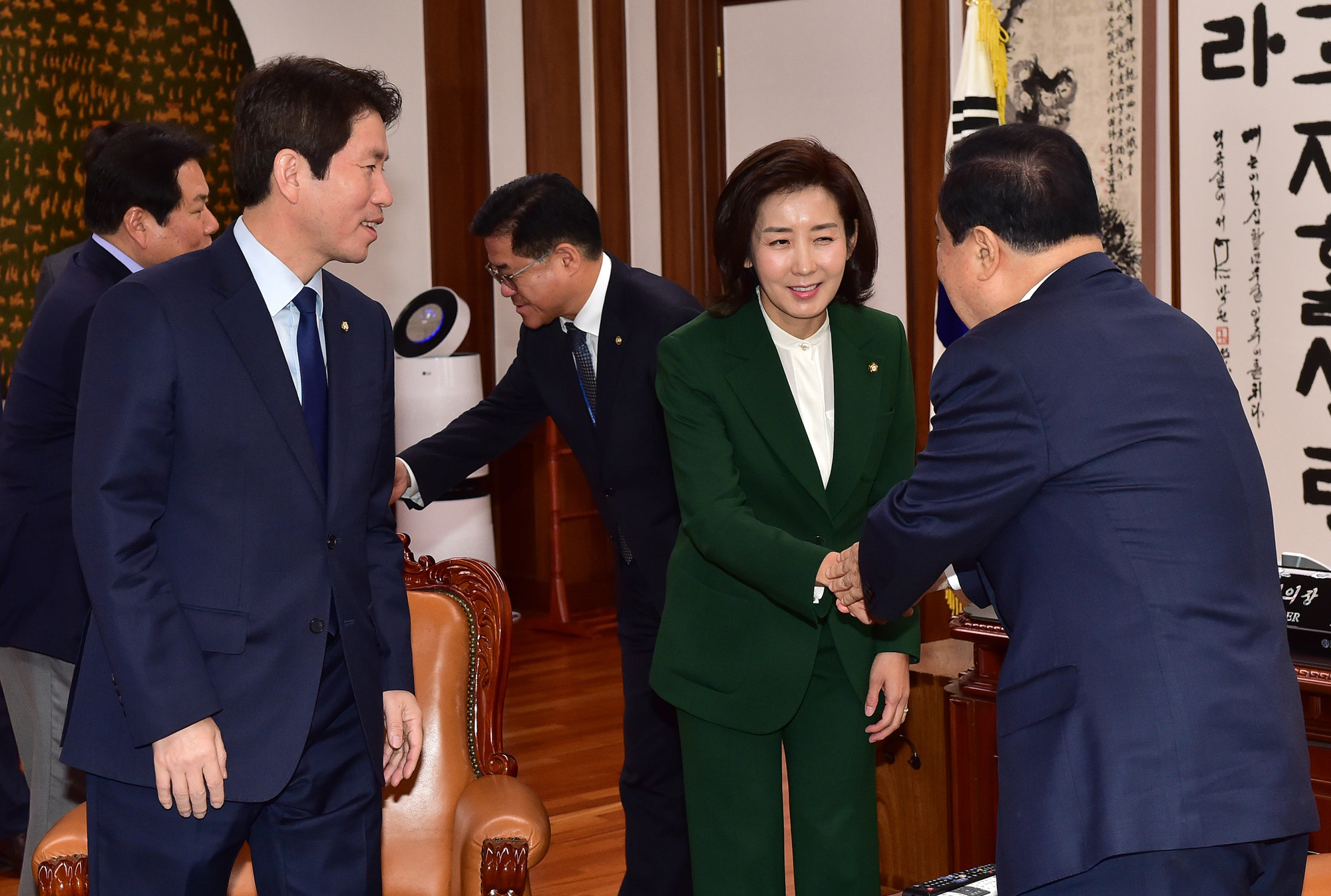 교섭단체;원내대표회동;국회의장;문희상;나경원;이인영;오신환