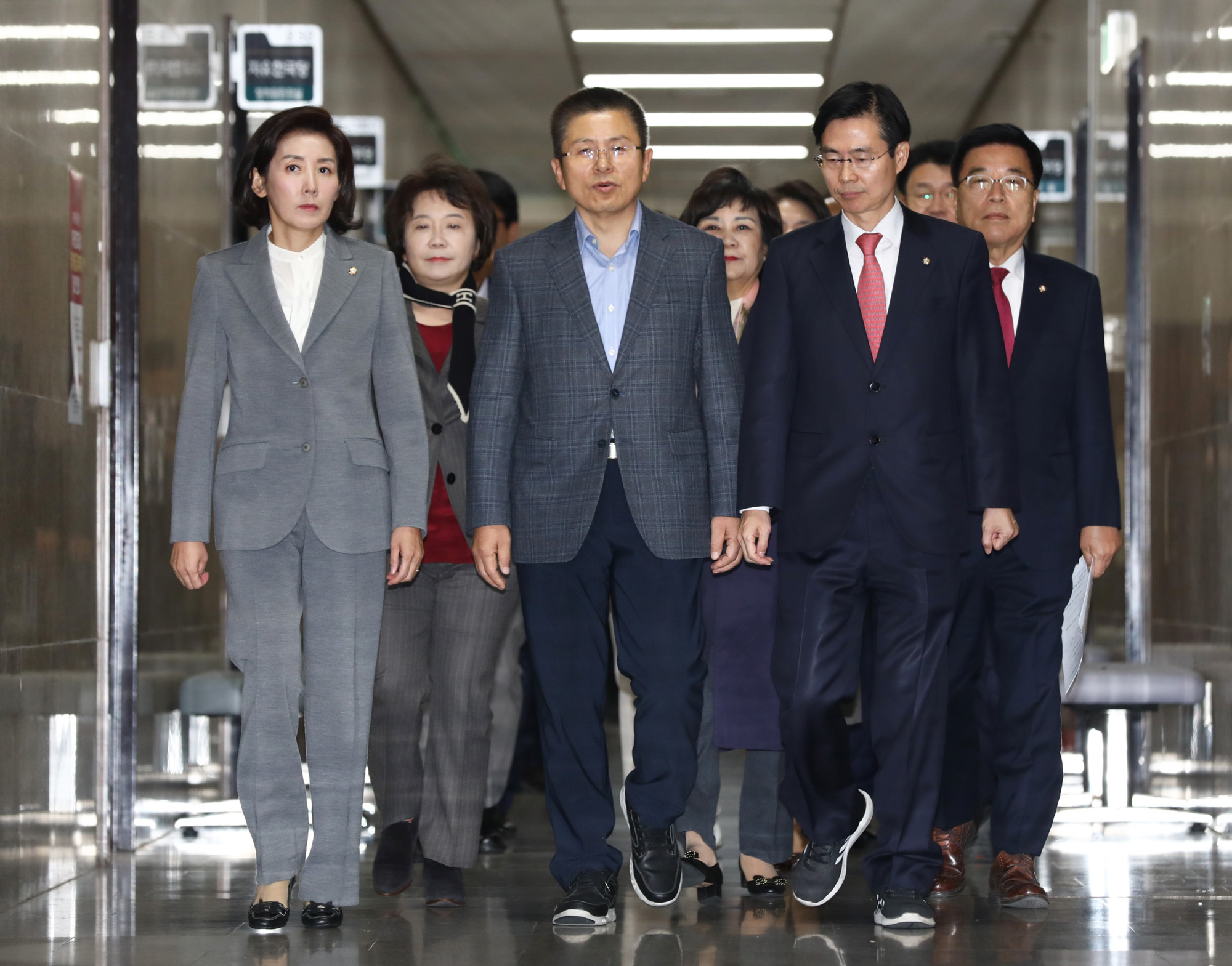 자유한국당최고위원회의;황교안대표;나경원