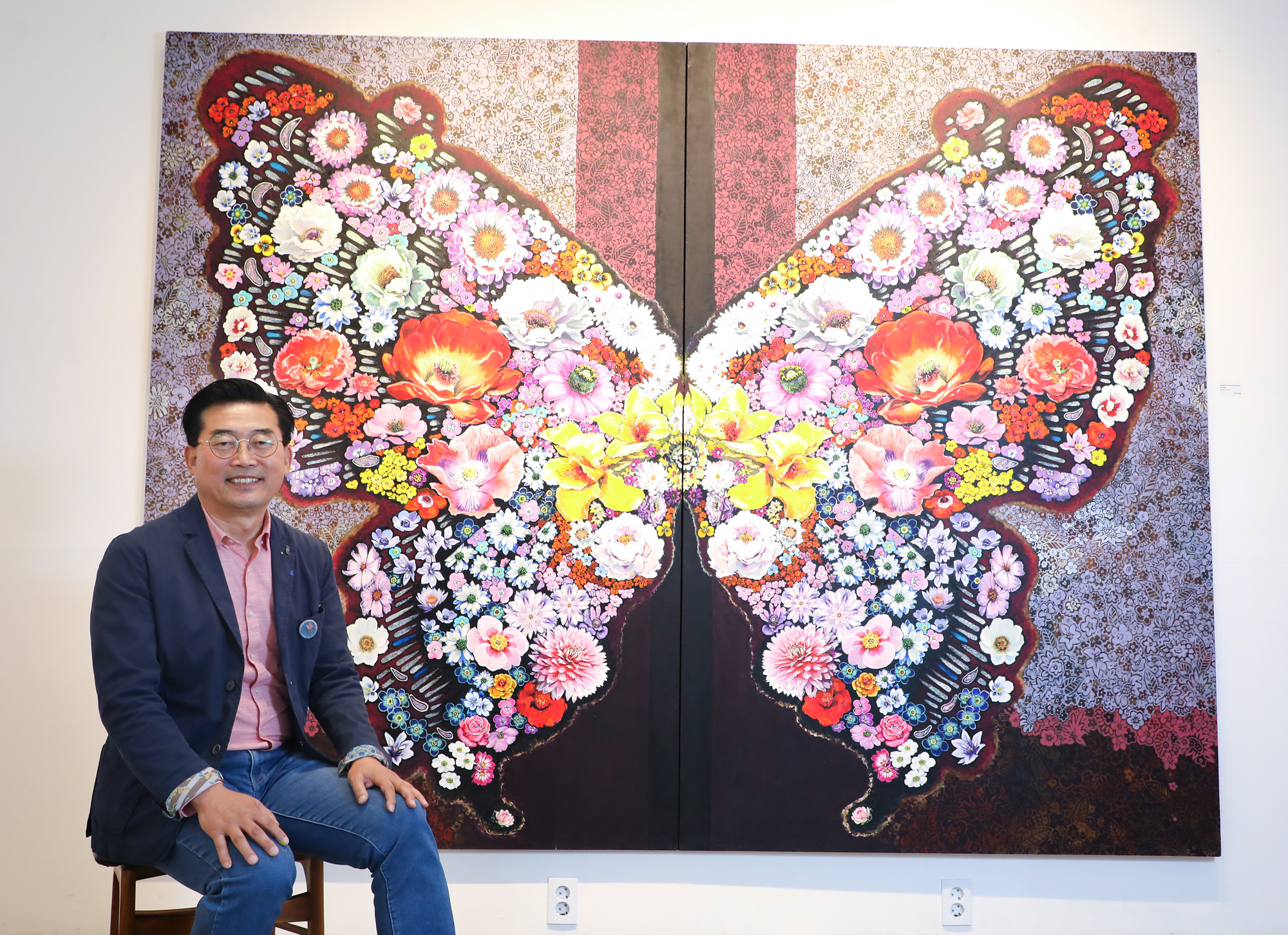 김홍년;김홍년작가;화가의방;한국미술응원프로젝트;나비그림