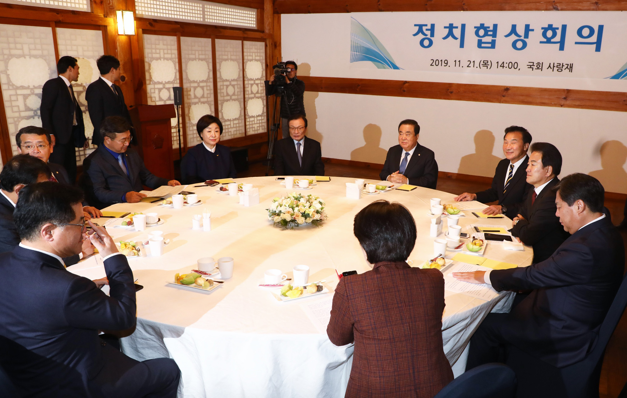 정치협상회의;여야당대표;이해찬;문희상;손학규;정동영;심상정