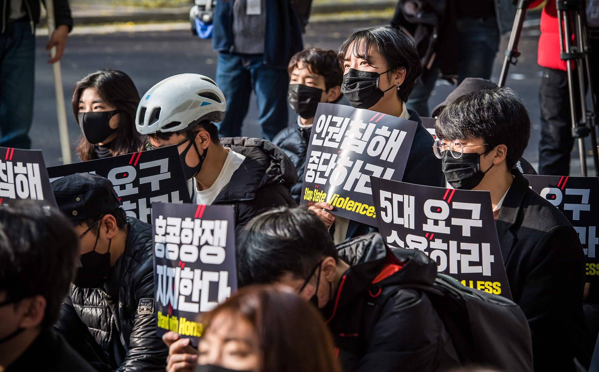 사회;집회시위;홍콩시위;홍콩시위지지;홍콩지지청년대학생