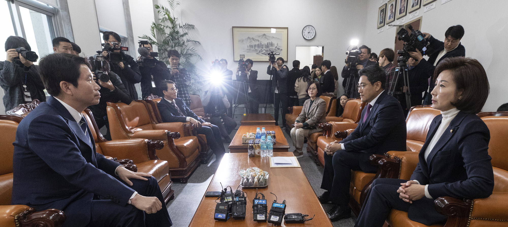 여야3당;원내대표회동