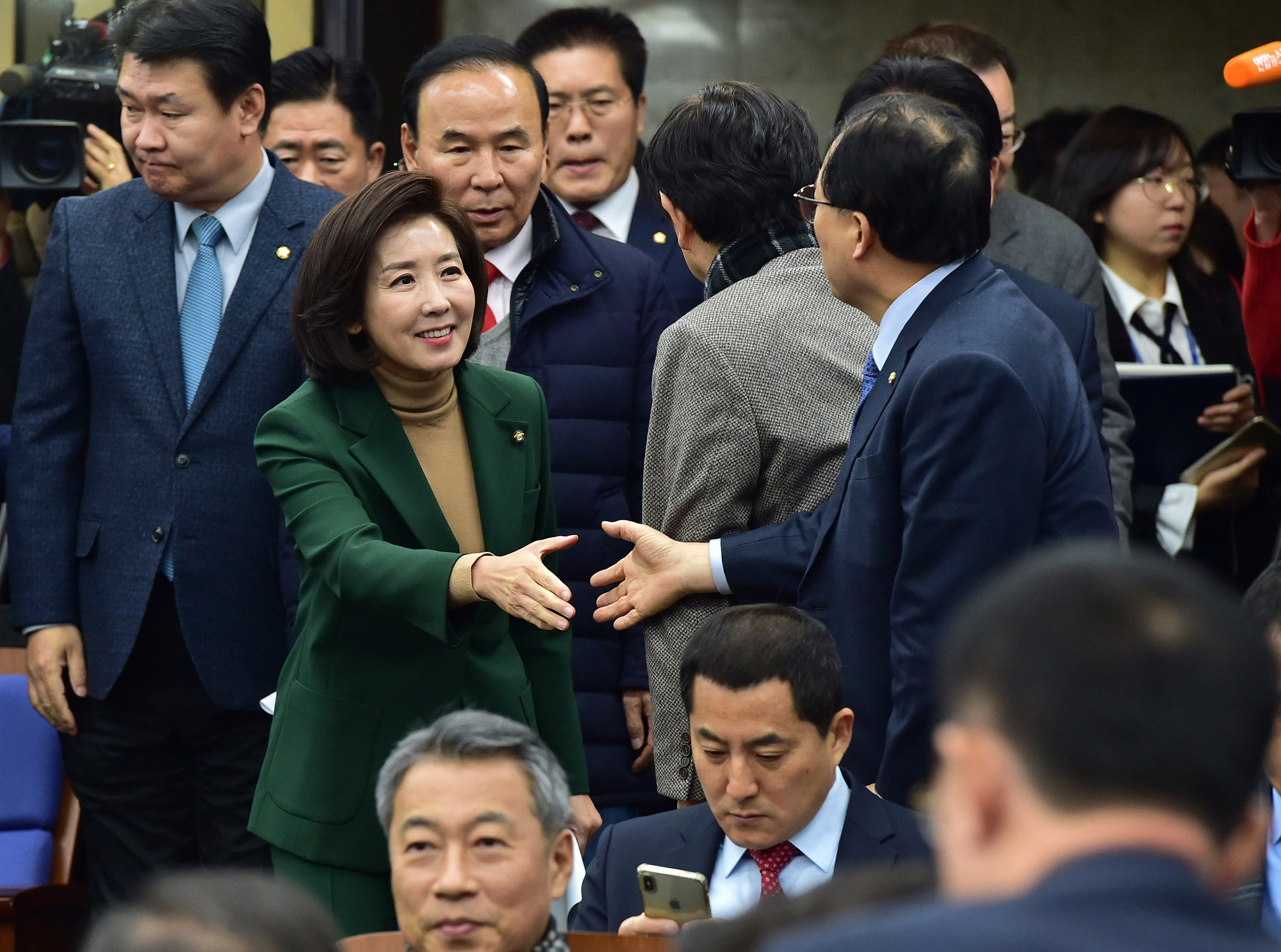 자유한국당의원총회;나경원원내대표;원내대표경선