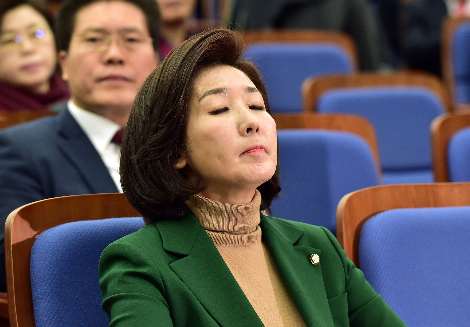 자유한국당의원총회;나경원원내대표;원내대표경선