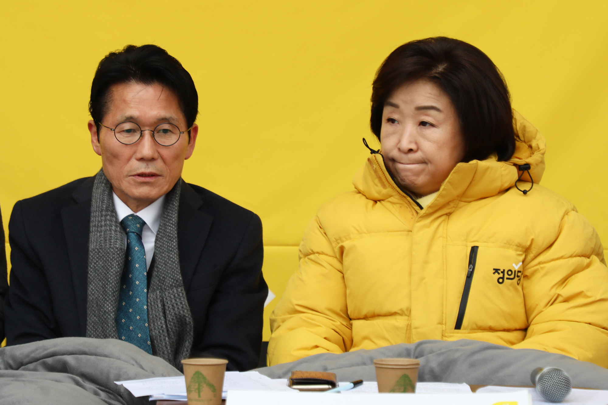 정의당상무위원회;심상정대표;정의당농성장