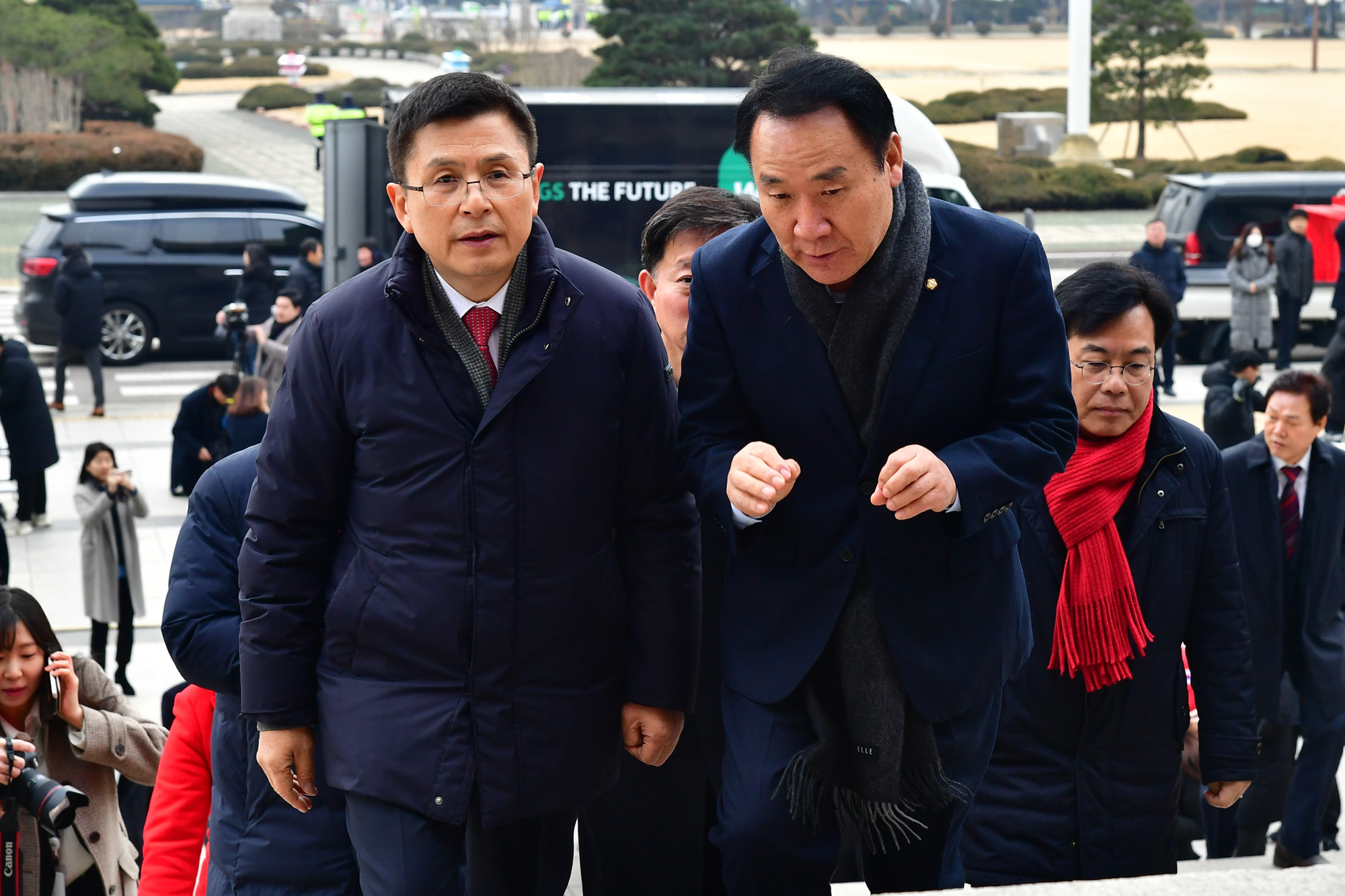 자유한국당;황교안새해인사;한국당세배