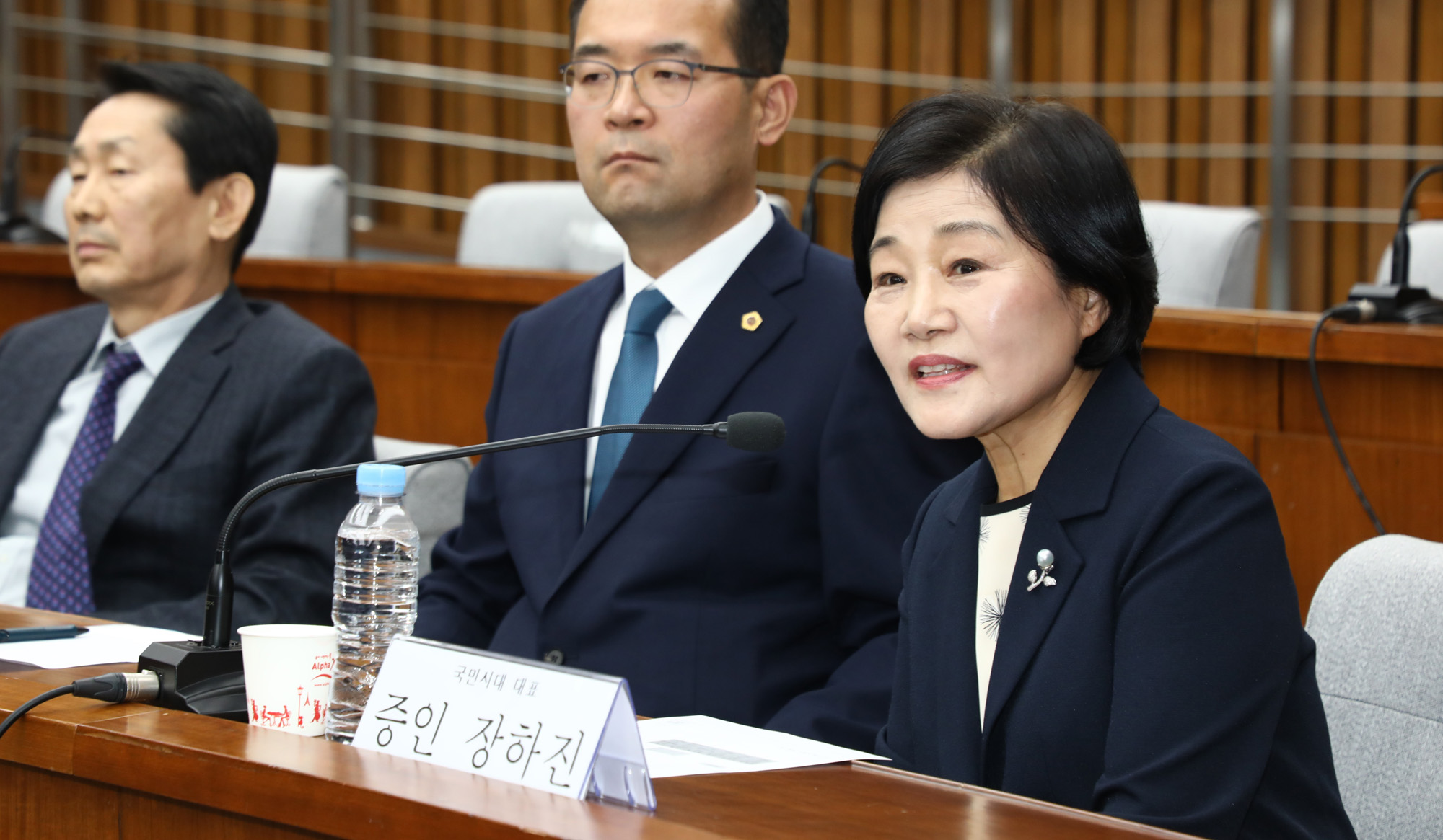 정세균국무총리후보자인사청문회;인사청문회증인;국민시대;장하진대표